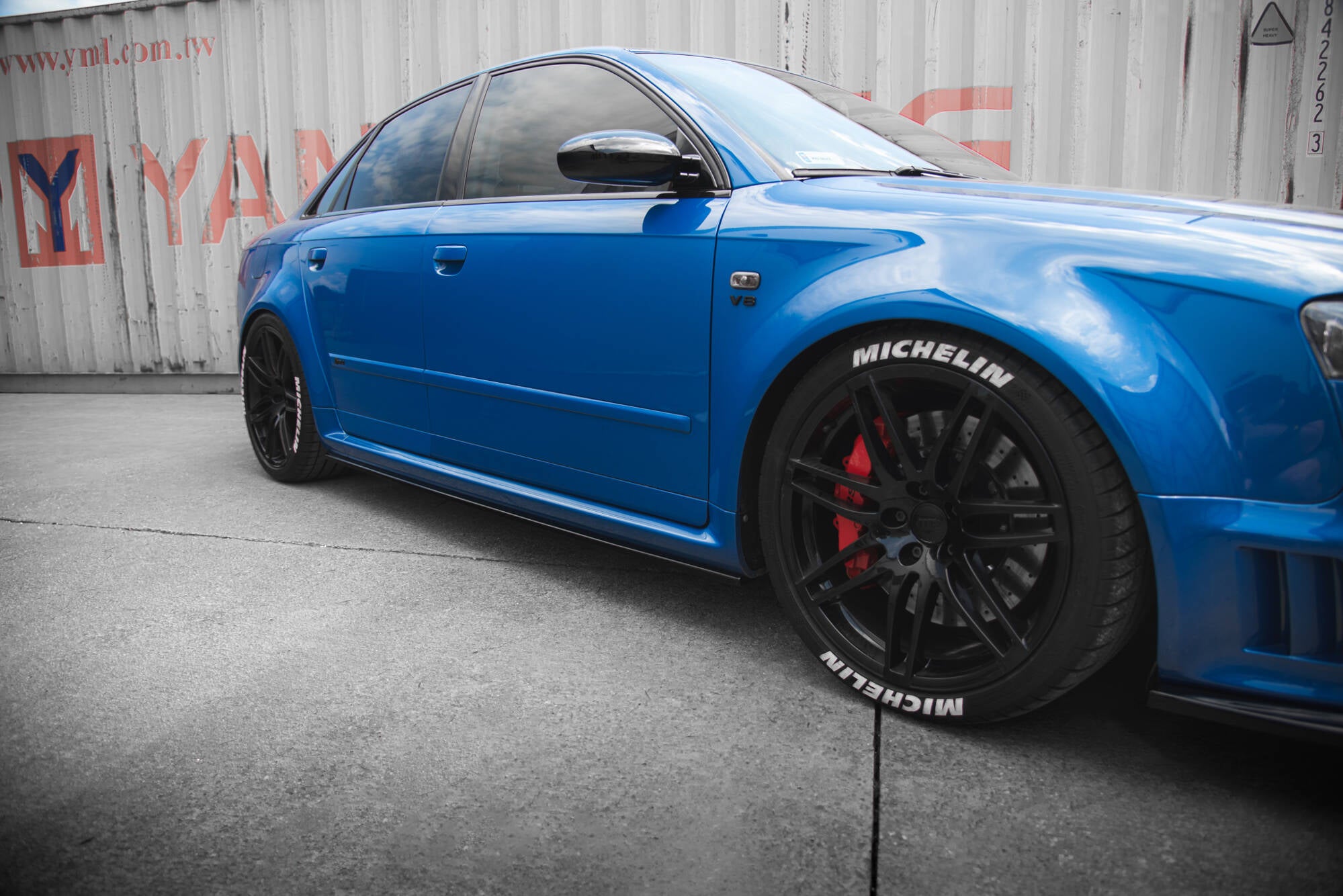 Seitenschweller Ansatz für Audi RS4 B7