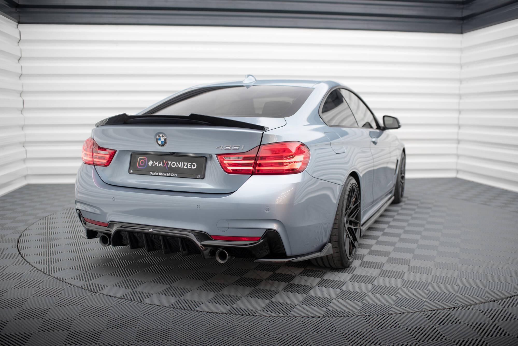 Flaps Heckansatz V5 Diffusor für BMW 4er Coupe M - Paket F32