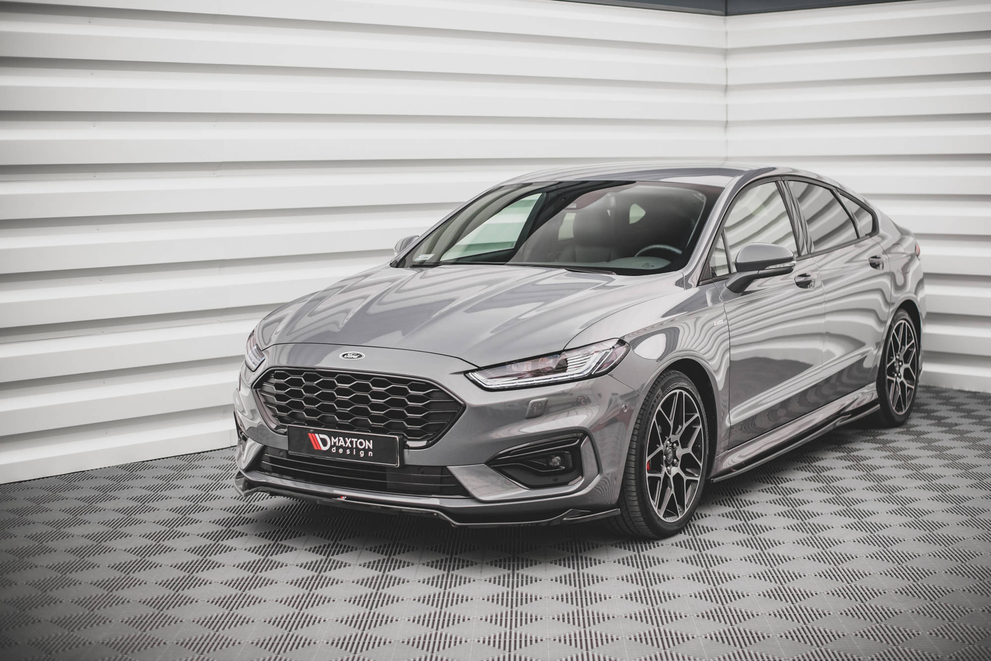 Frontlippe V1 für Ford Mondeo ST-Line Mk5 Facelift schwarz matt