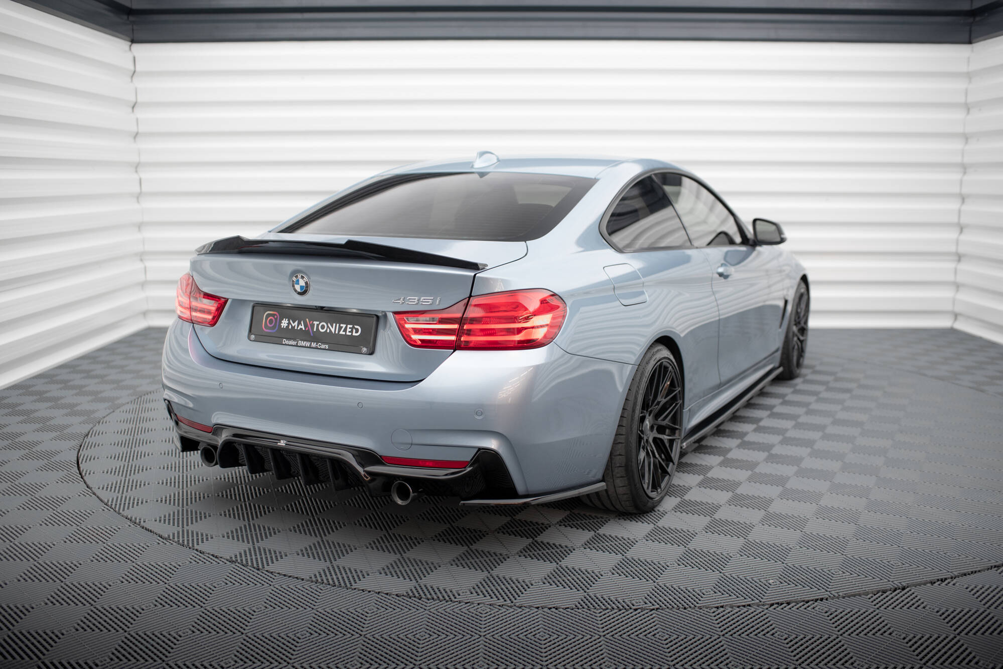 Flaps Heckansatz V4 Diffusor für BMW 4er Coupe M - Paket F32