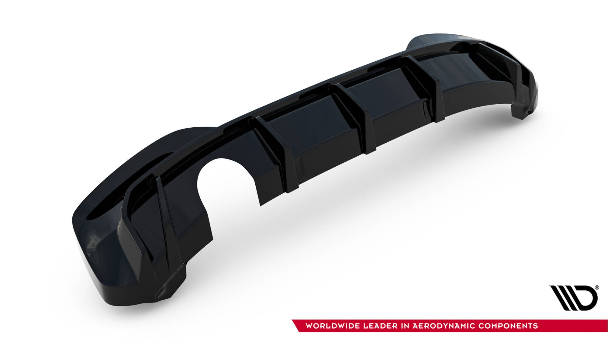 Diffusor V3 Heck Ansatz für BMW 1er M - Paket F20 Facelift (Einzelauspuff li.)