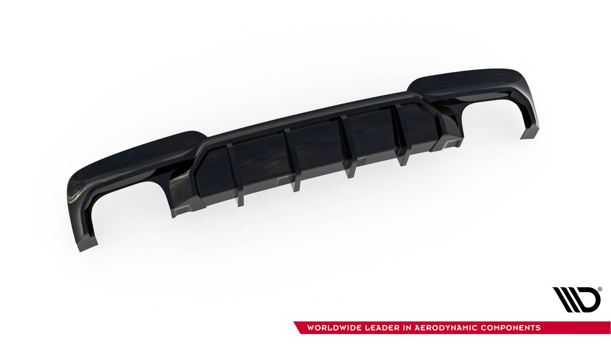 Diffusor V2 Heck Ansatz für BMW 5er M - Paket F10 / F11 (Doppelauspuff li. re.)