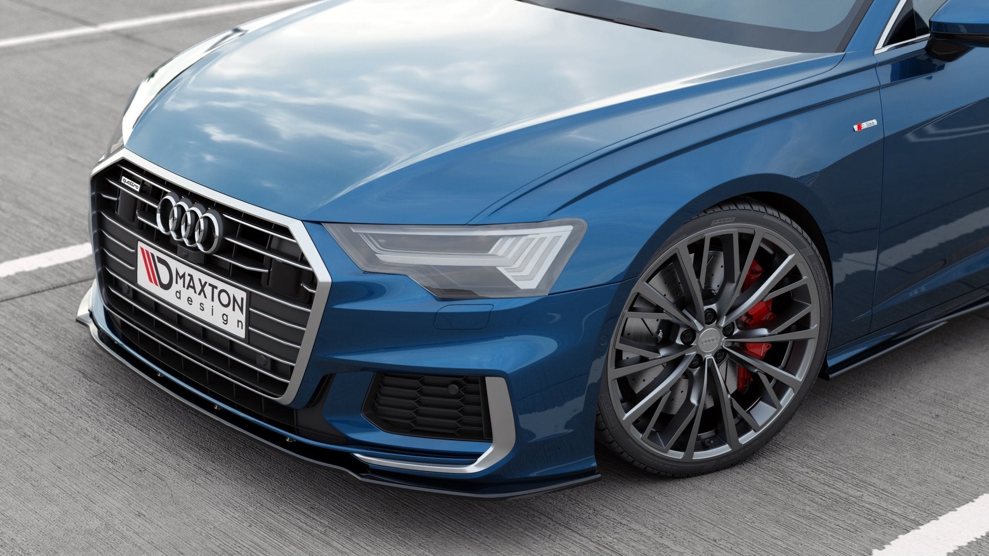 Frontlippe V2 für Audi A6 S-Line / S6 C8 / C8 Facelift