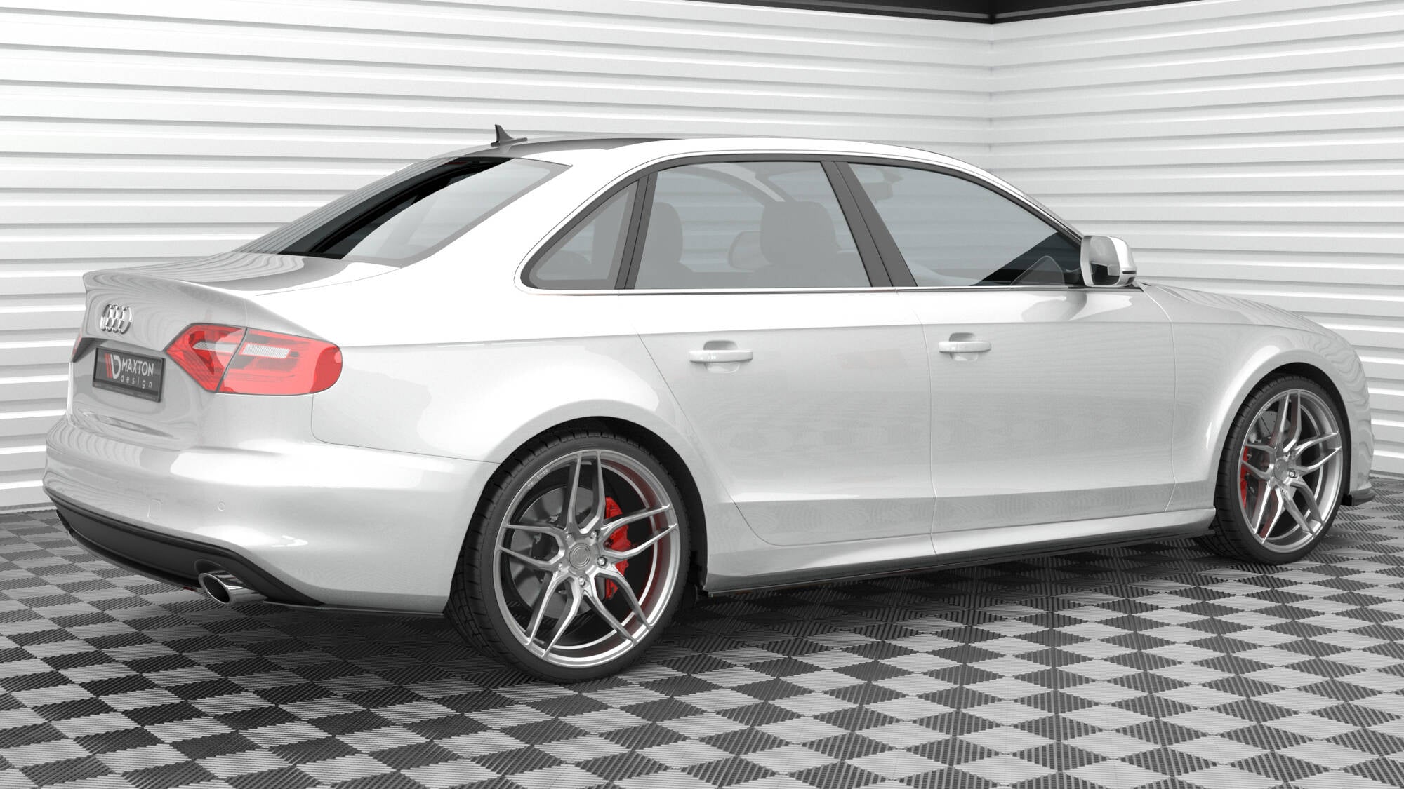 Heckansatz für Audi A4 S - Line B8 Facelift