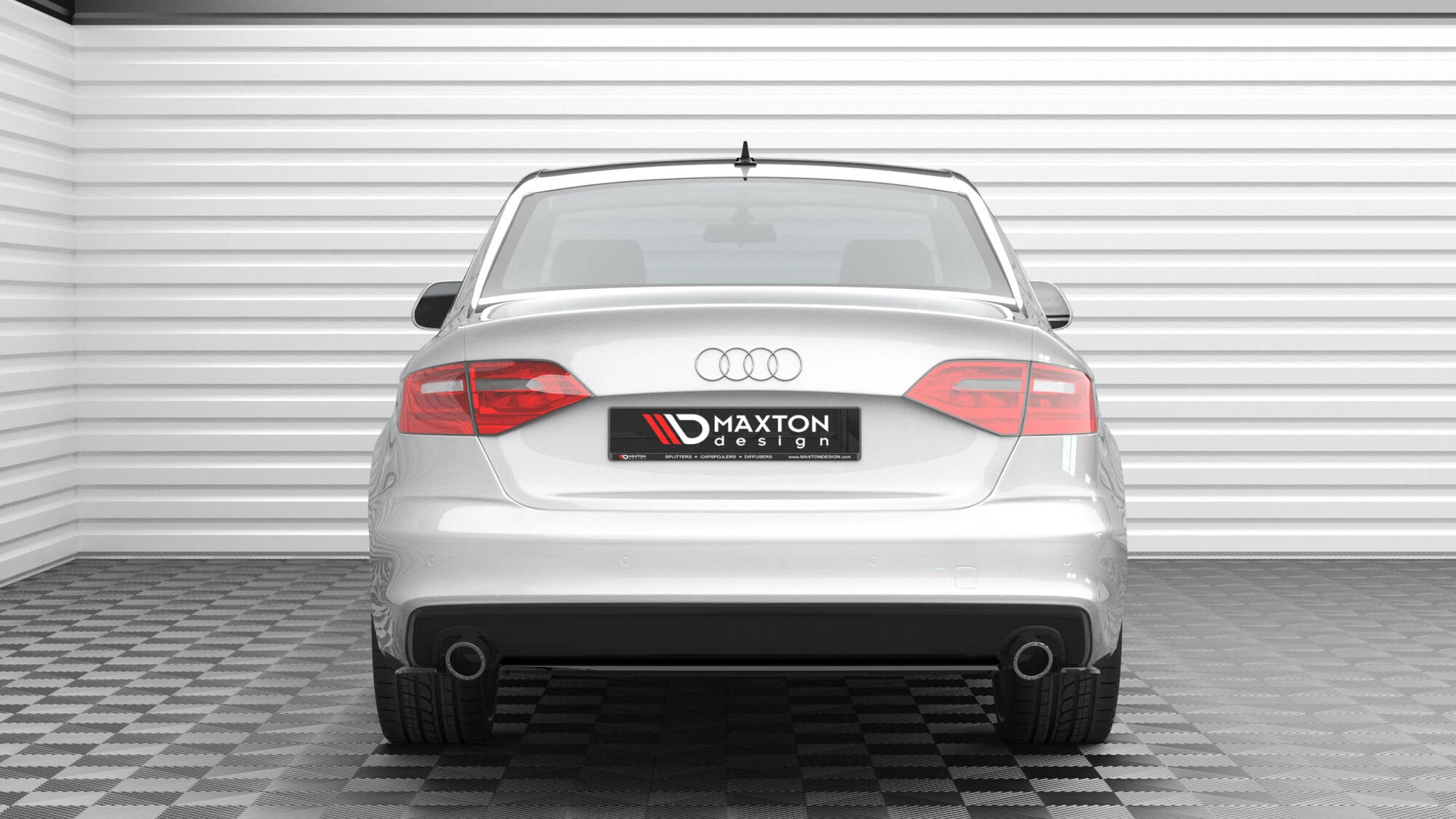 Heckansatz für Audi A4 S - Line B8 Facelift