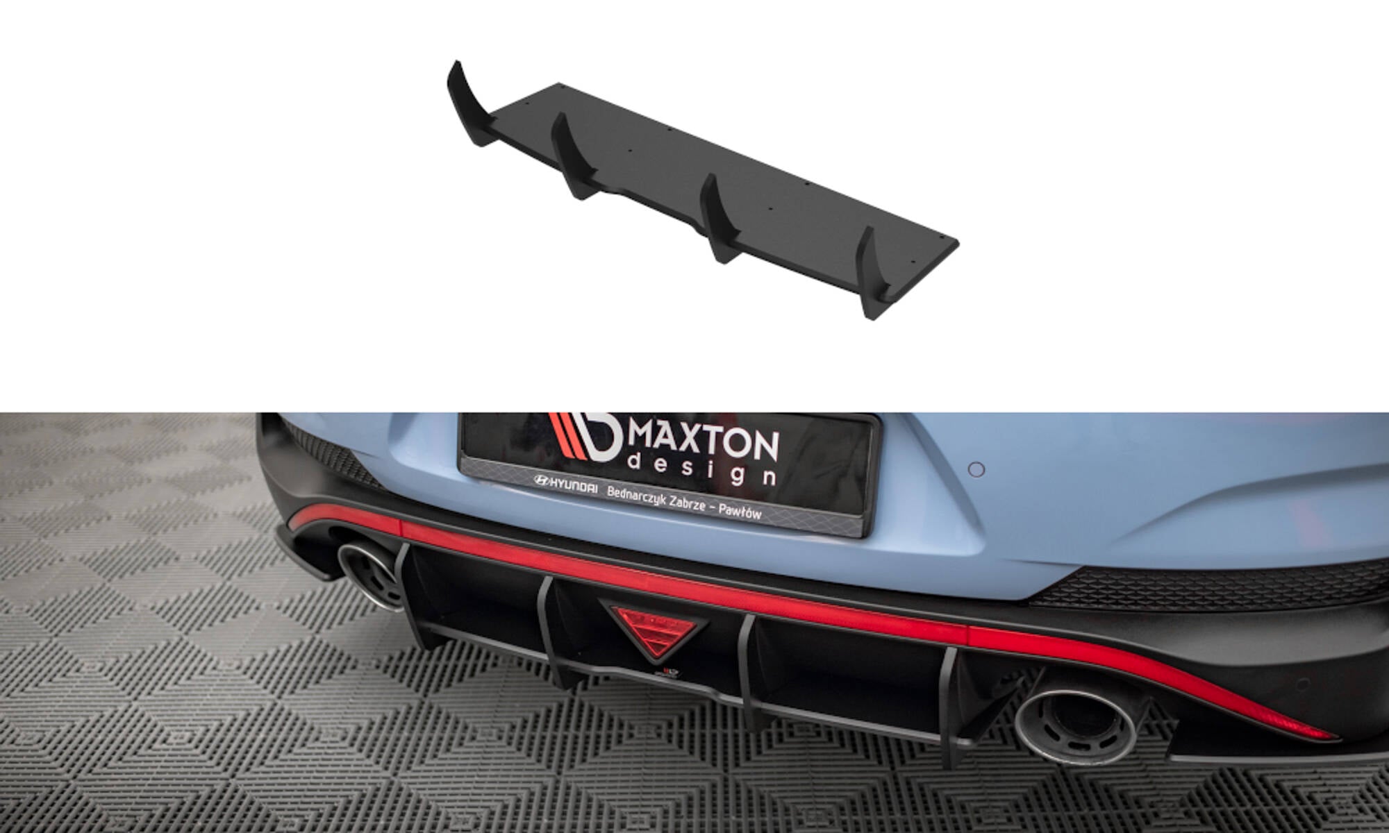 Street Pro Heckschürze für Hyundai I30 N Fastback Mk3 Facelift