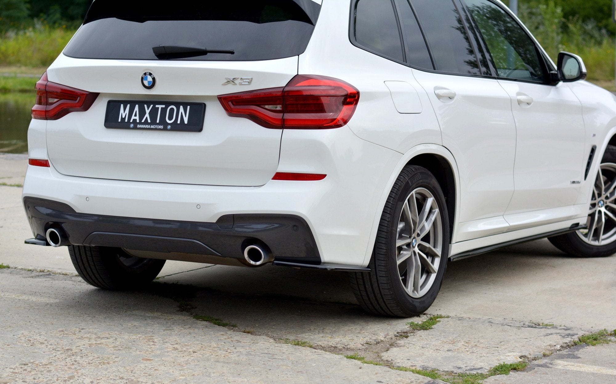 Flaps Heckansatz Diffusor für BMW X3 G01 M Paket
