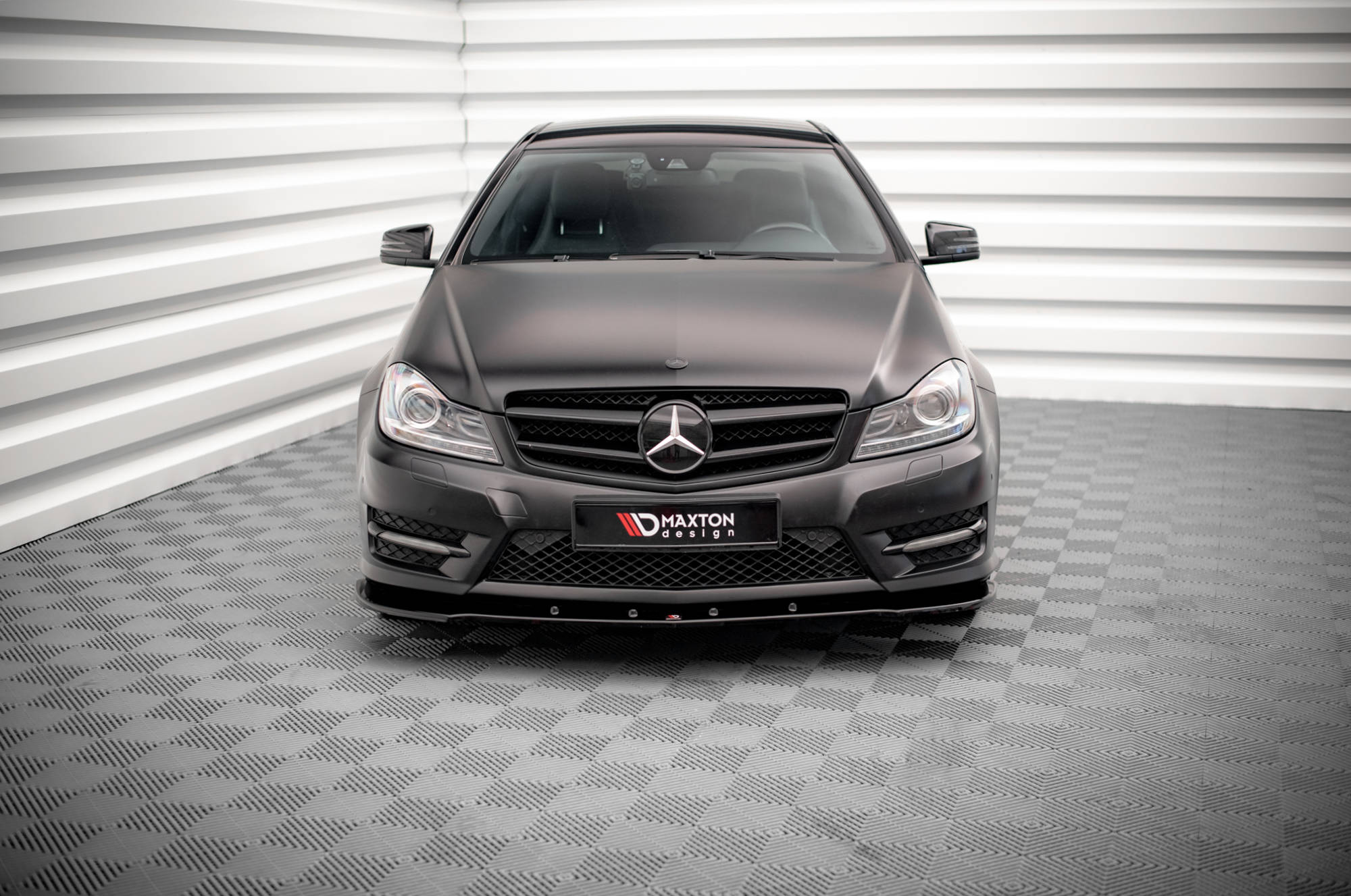 Frontlippe V2 für Mercedes-Benz C Coupe / Limousine / Kombi AMG-Line C204 / W204 Facelift / S204 Facelift