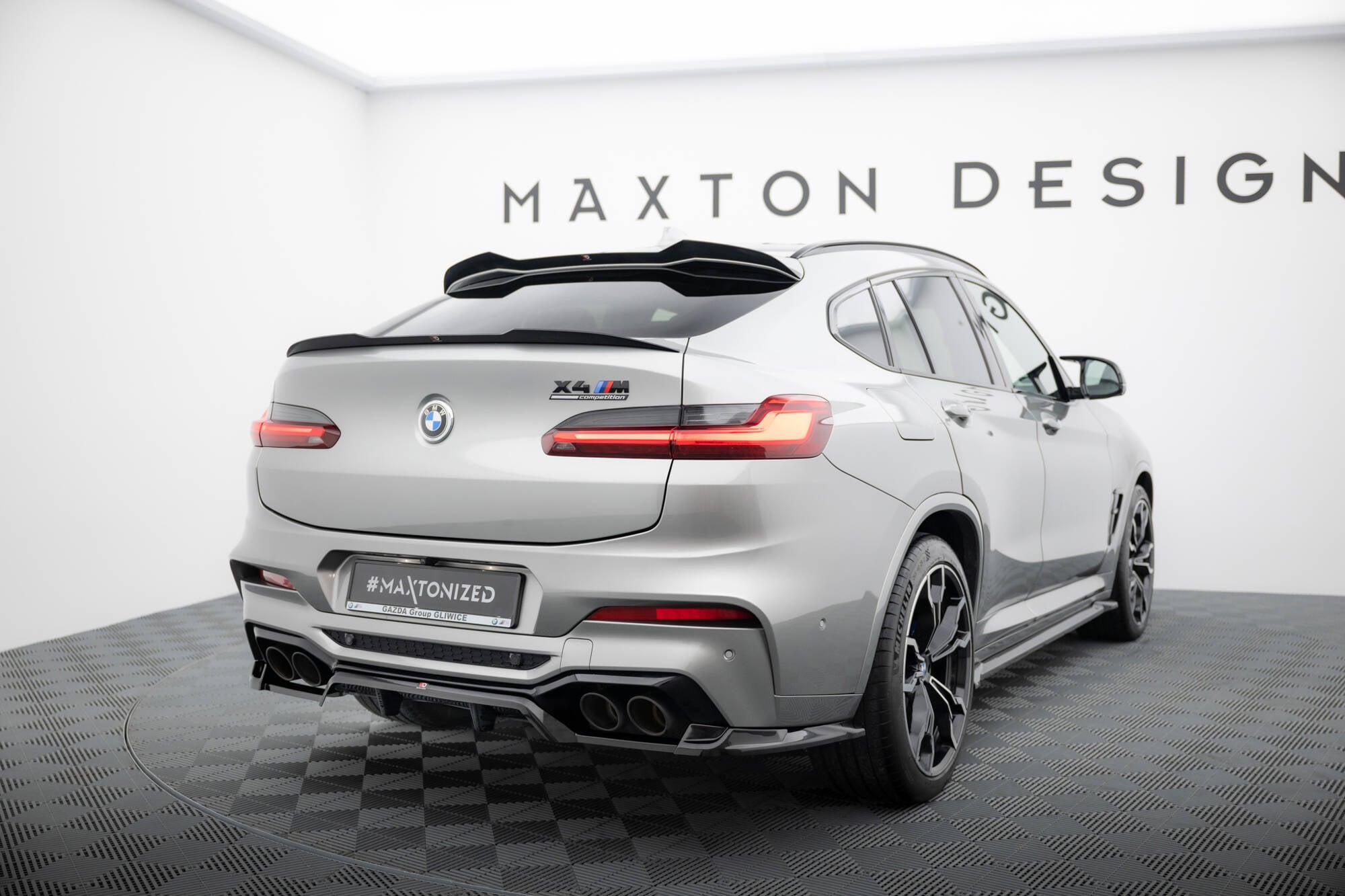 Mittlerer Cup Diffusor DTM Look Heck Ansatz für BMW X4 M F98