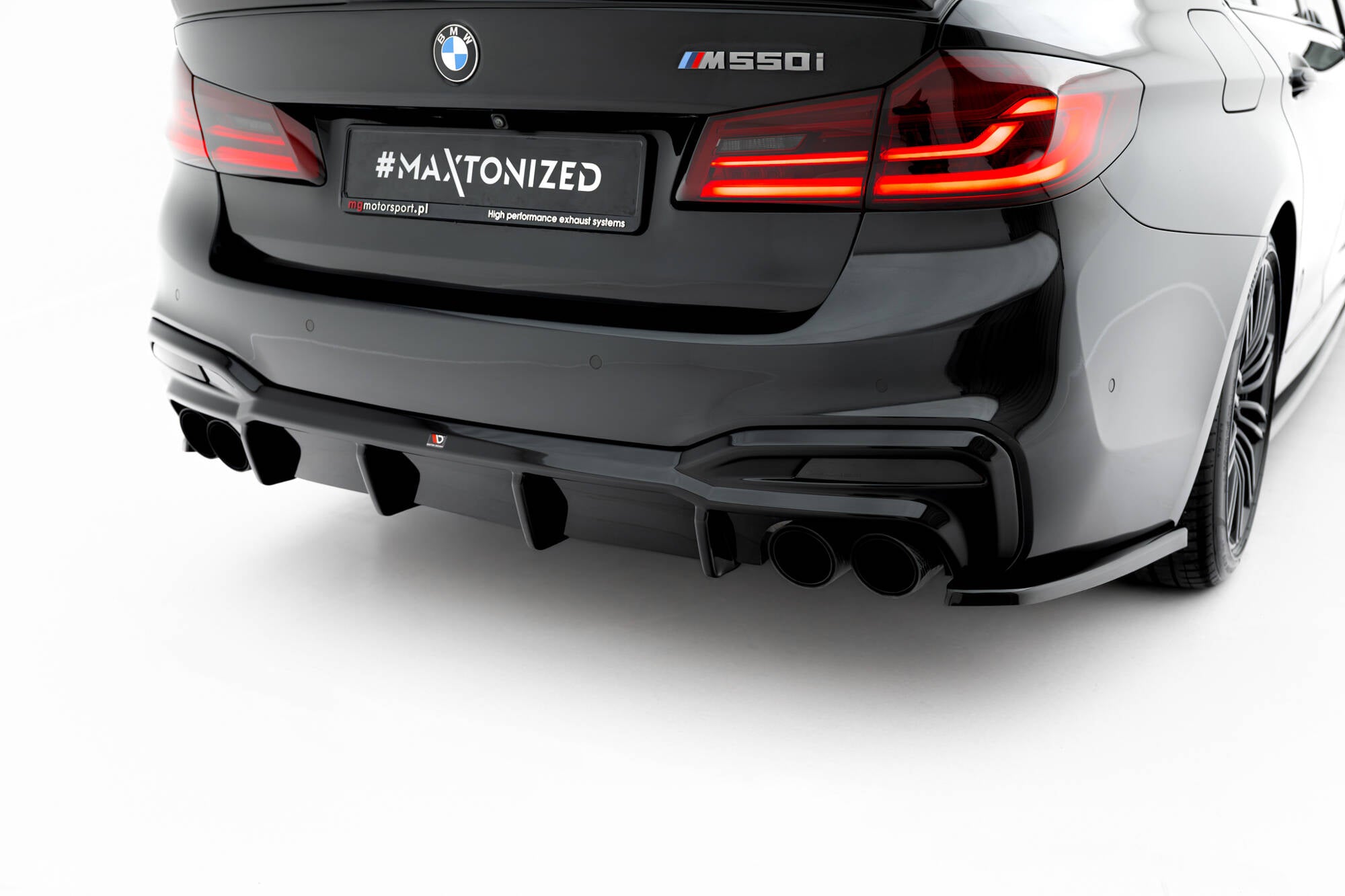 Diffusor Heck Ansatz für BMW M550i / 5 M-Paket Limousine / Touring G30 / G31