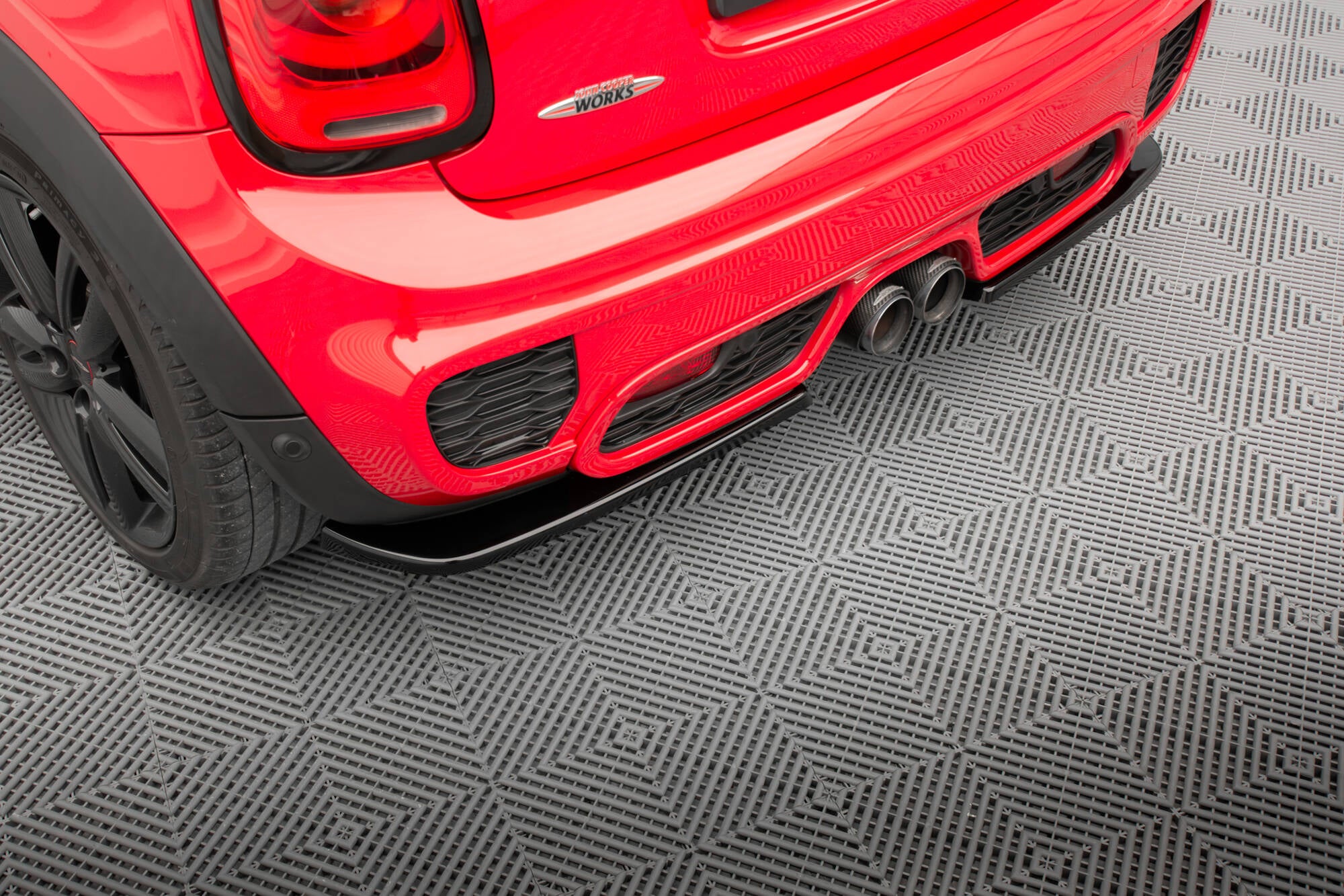 Heck Ansatz Flaps Diffusor für Mini Cooper S John Copper Works F56