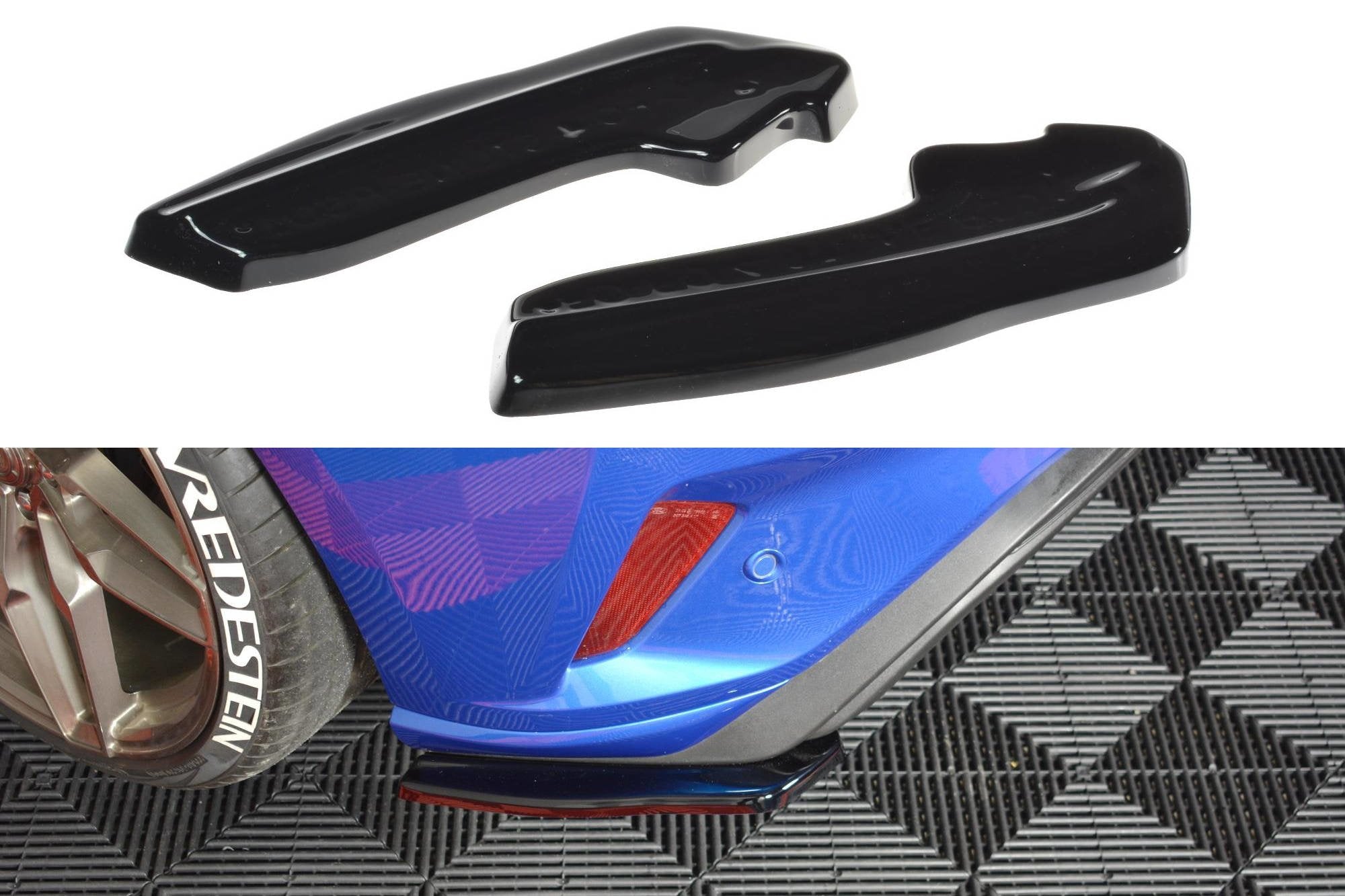 Heck Ansatz Flaps Diffusor V1 für Ford Focus Hatchabck ST-Line