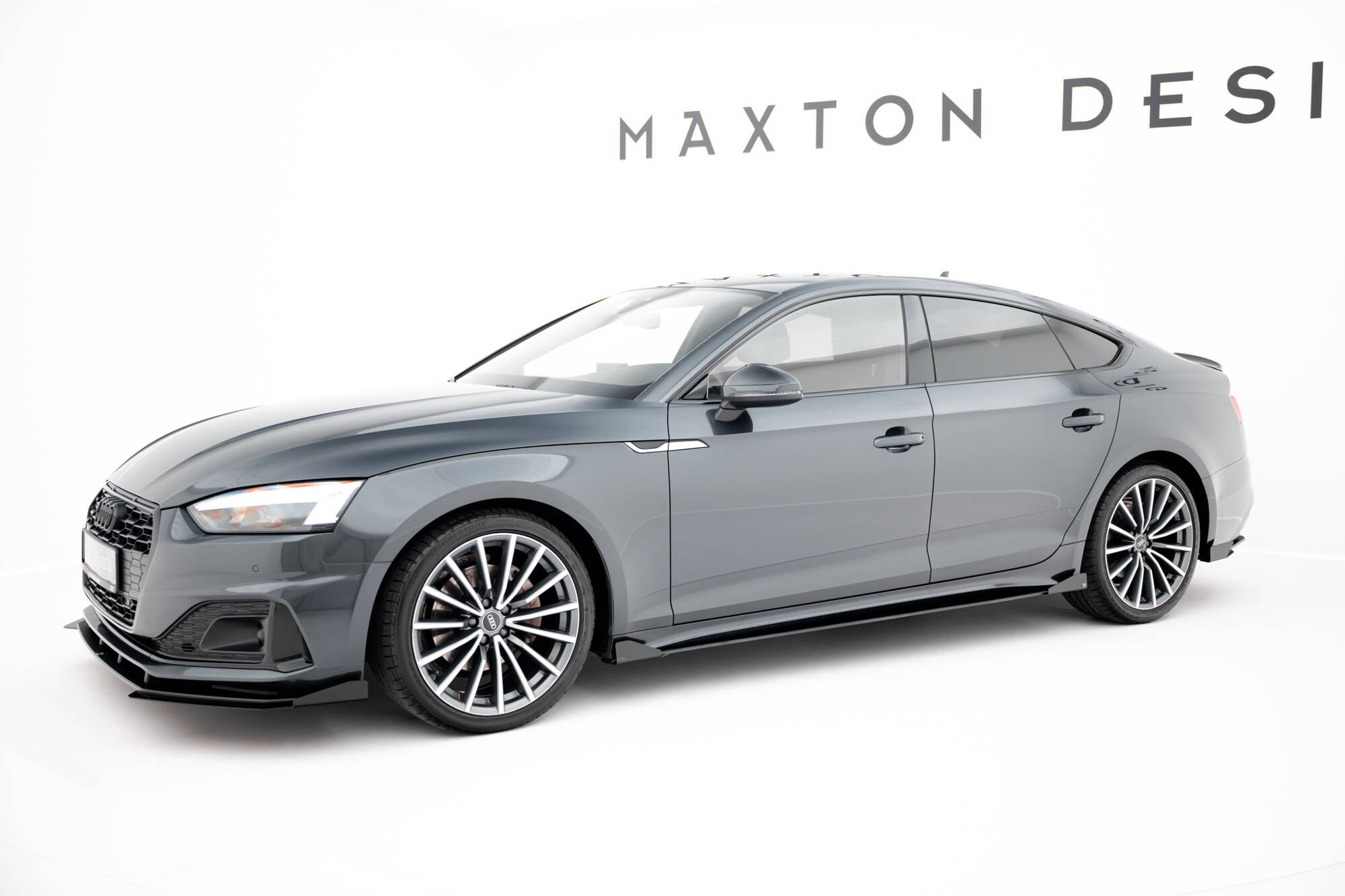 Street Pro Seitenschweller Ansatz + Flaps für Audi A5 Sportback F5 Facelift