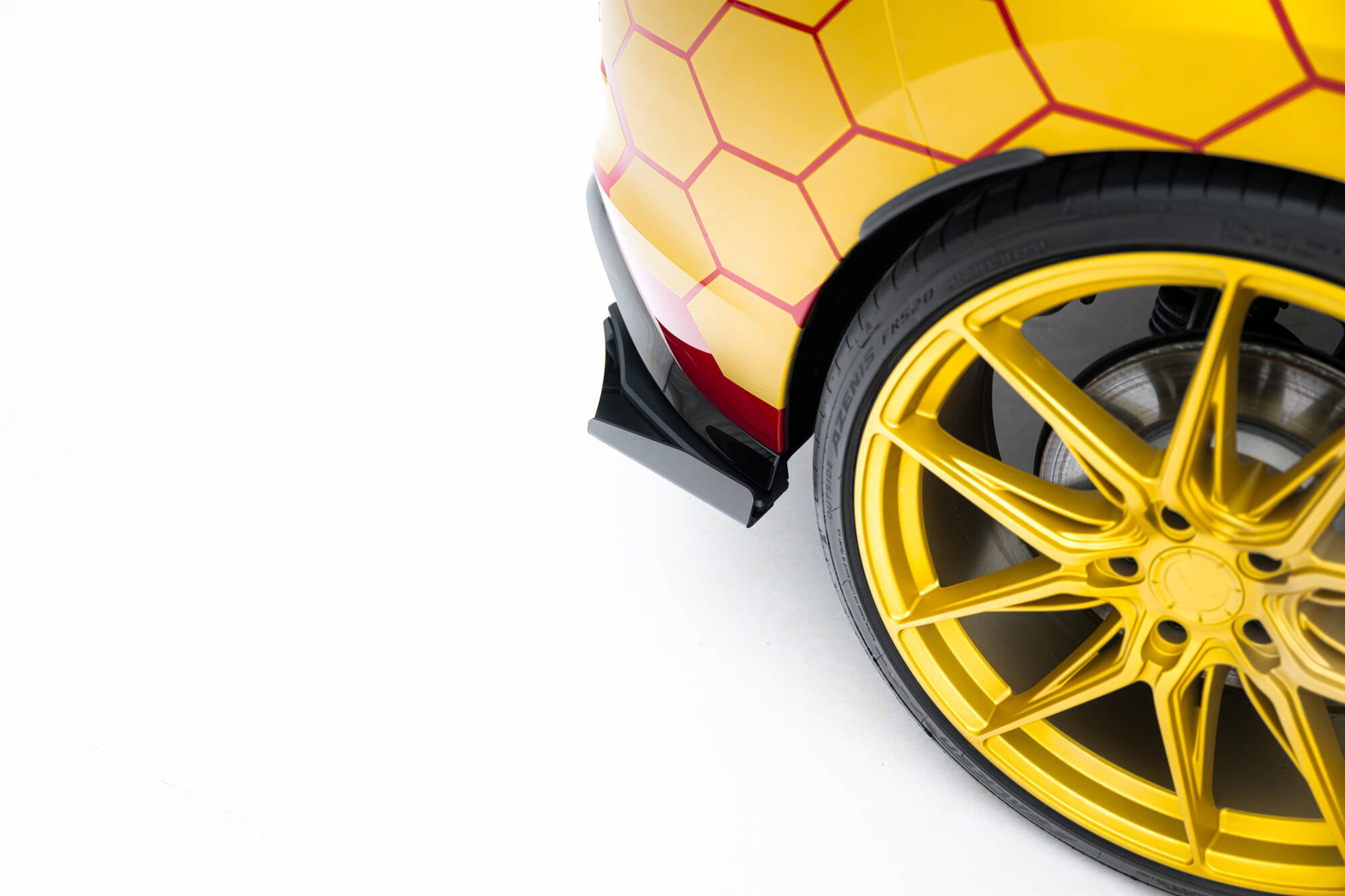 Street Pro Heck Ansatz Flaps Diffusor + Flaps für Ford VW Golf GTI Clubsport Mk8 Facelift