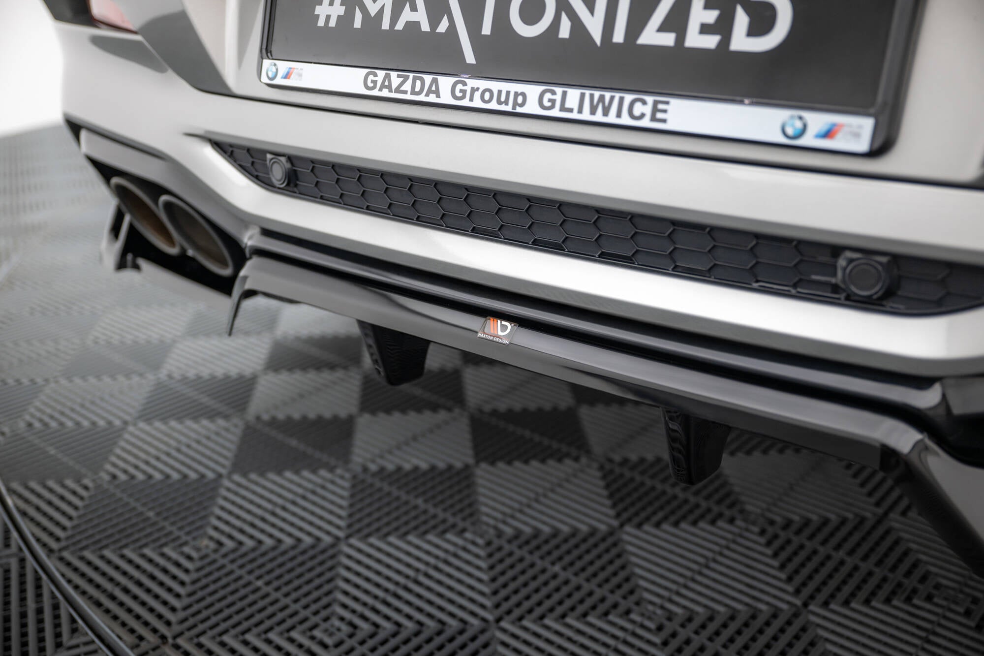 Mittlerer Cup Diffusor DTM Look Heck Ansatz für BMW X4 M F98