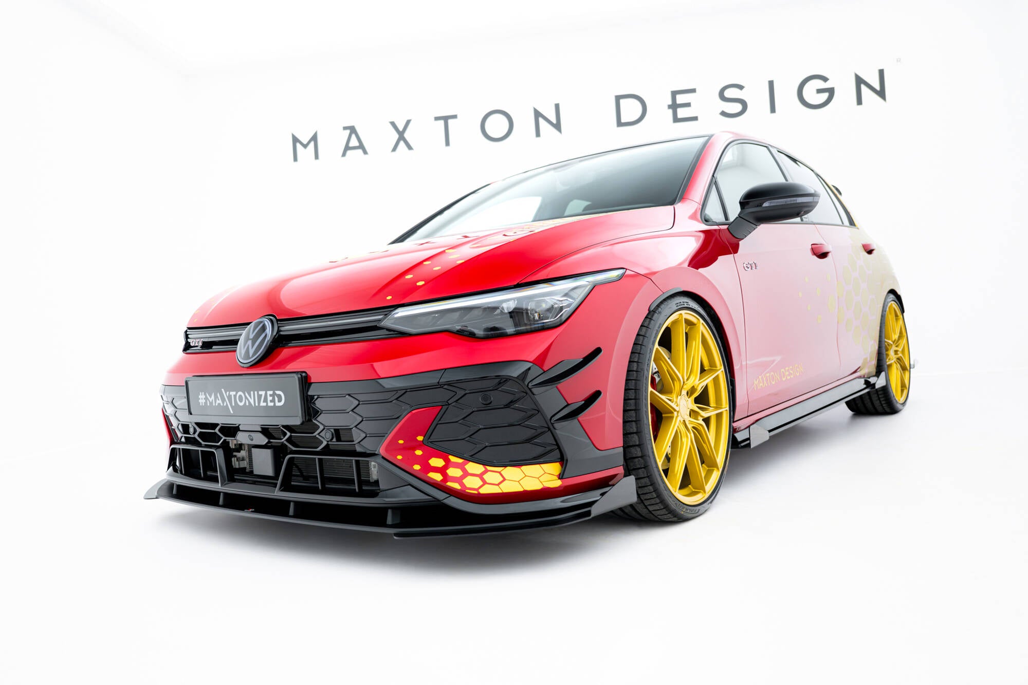 Street Pro Frontlippe + Flaps für VW Golf GTI Clubsport Mk8 Facelift