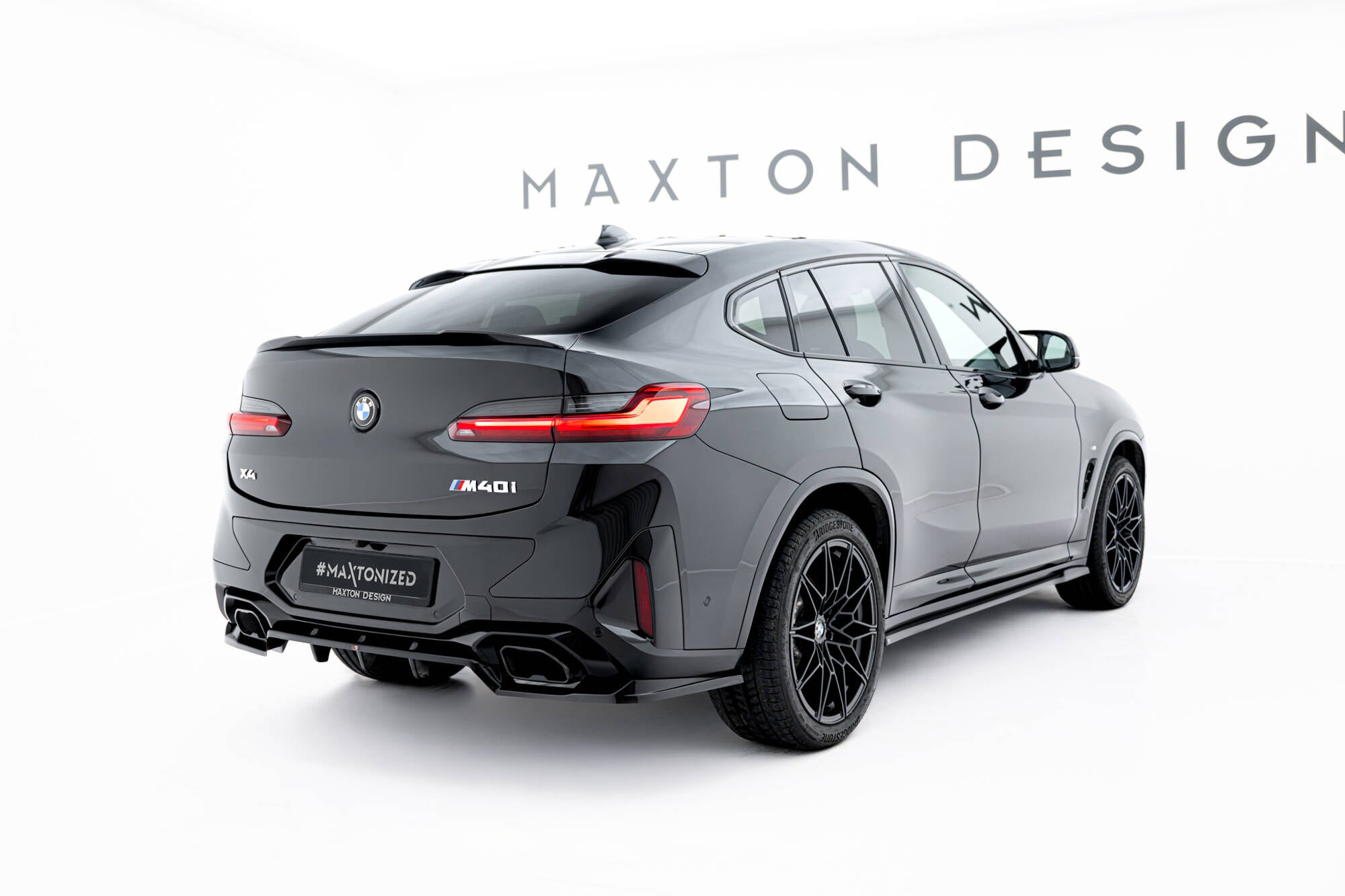 Mittlerer Cup Diffusor V2 DTM Look Heck Ansatz für BMW X4 M - Paket G02 Facelift