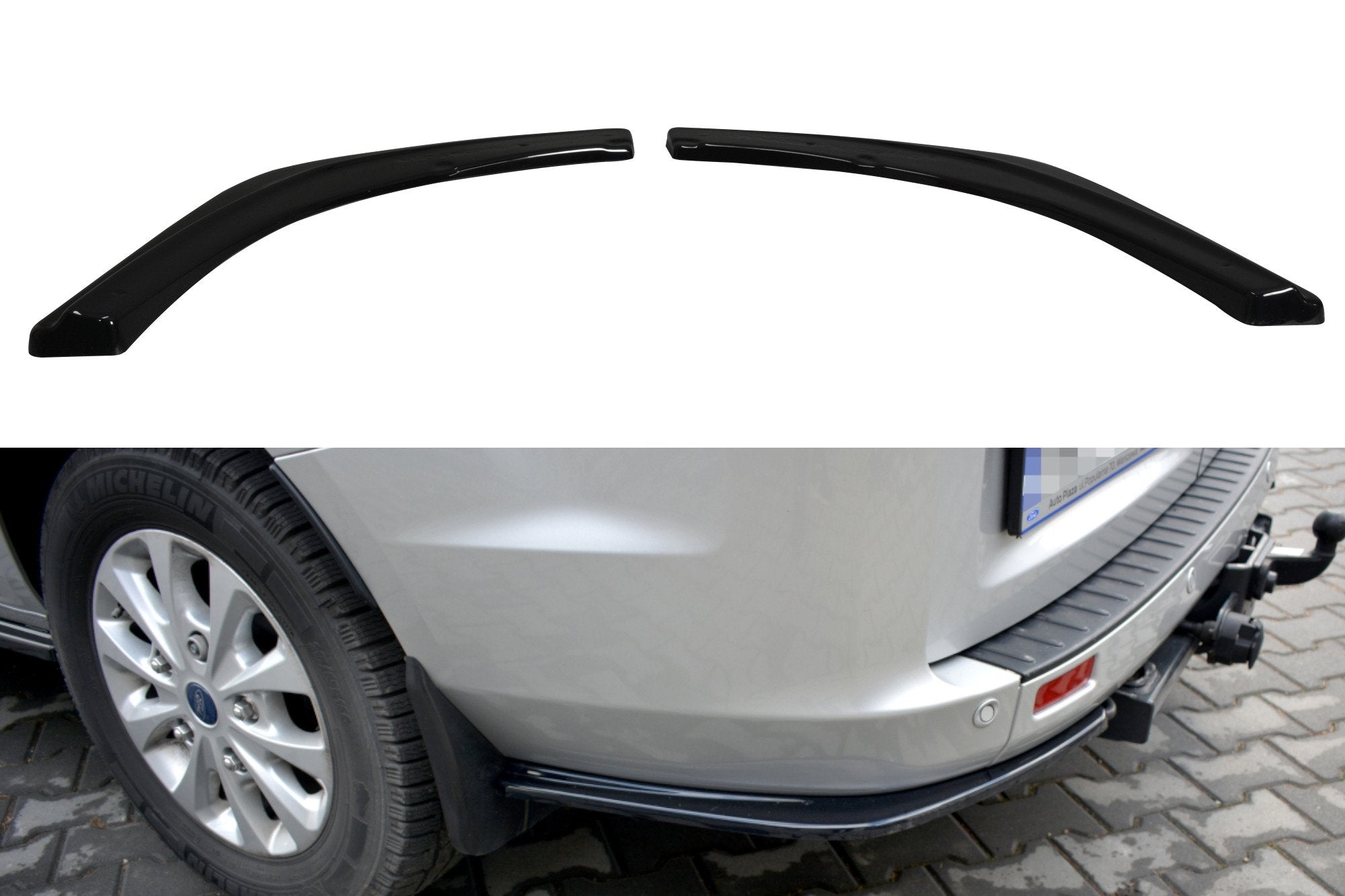Heck Ansatz Flaps Diffusor für Ford Transit Custom Mk1 FL
