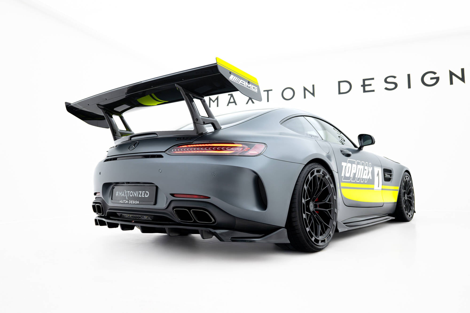 Mittlerer Cup Diffusor DTM Look Heck Ansatz für Mercedes-AMG GT C C190 Facelift