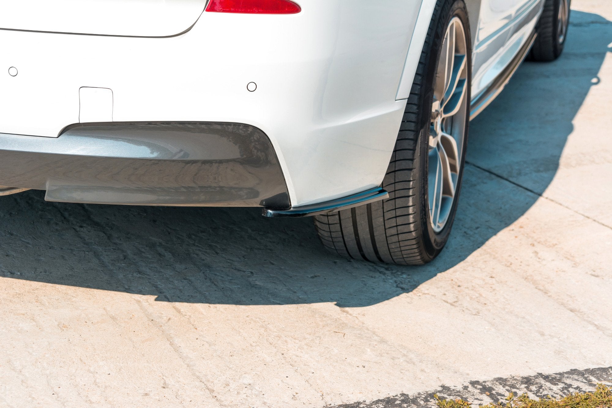 Flaps Heckansatz Diffusor für BMW X3 F25 M-Paket Facelift schwarz matt