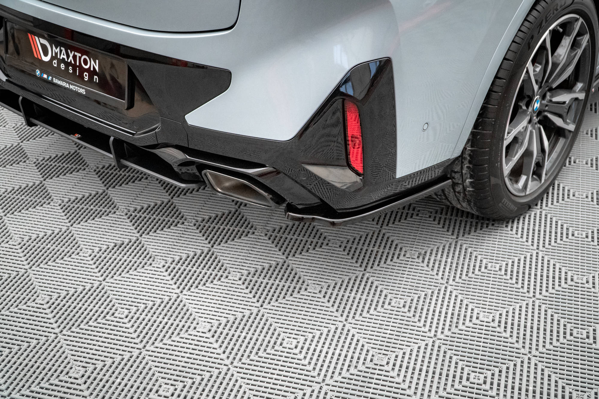 Flaps Heckansatz Diffusor für BMW X4 M-Paket G02 Facelift
