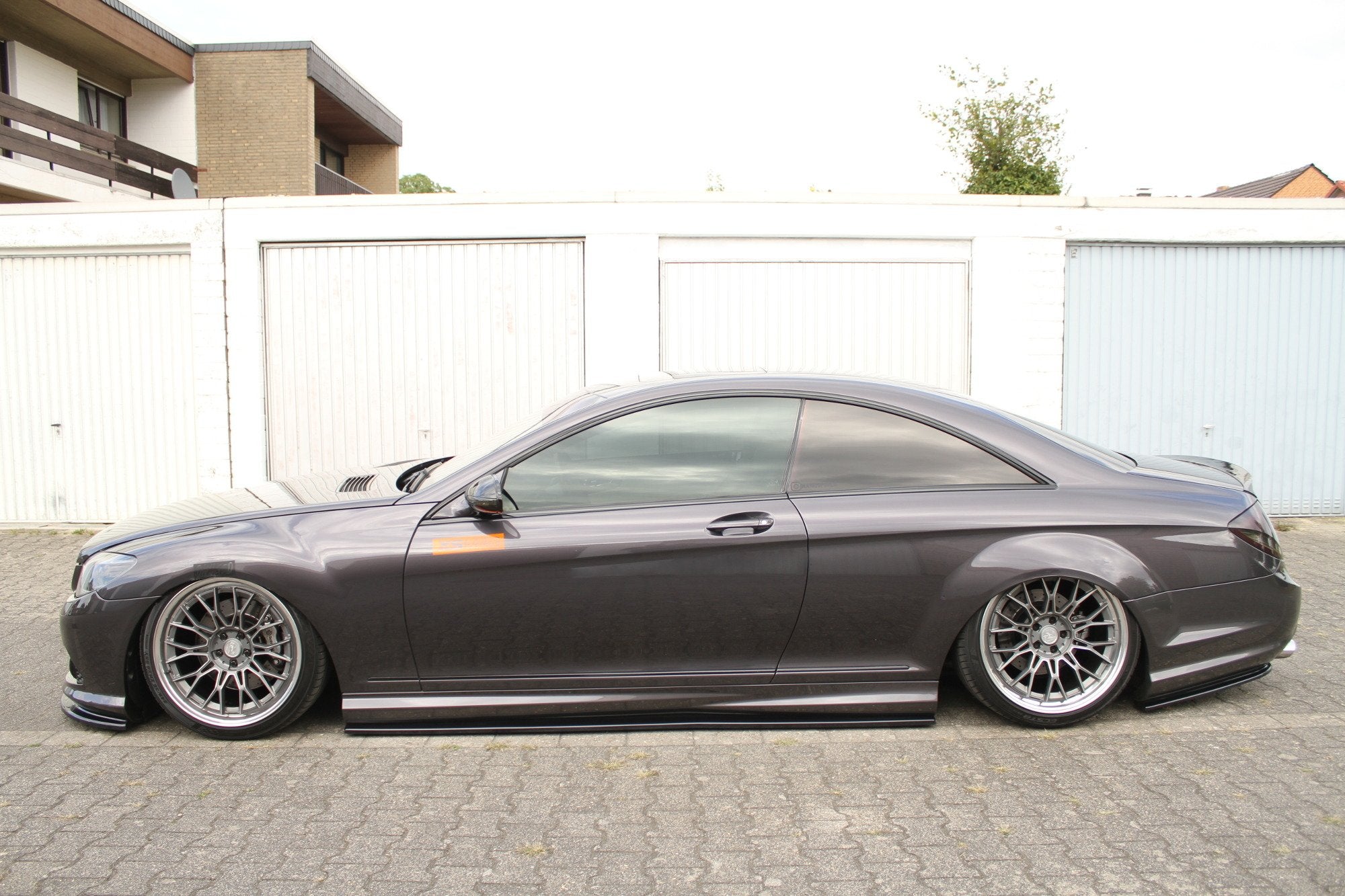 Heck Ansatz Flaps Diffusor für MERCEDES CL 500 C216 AMGLINE