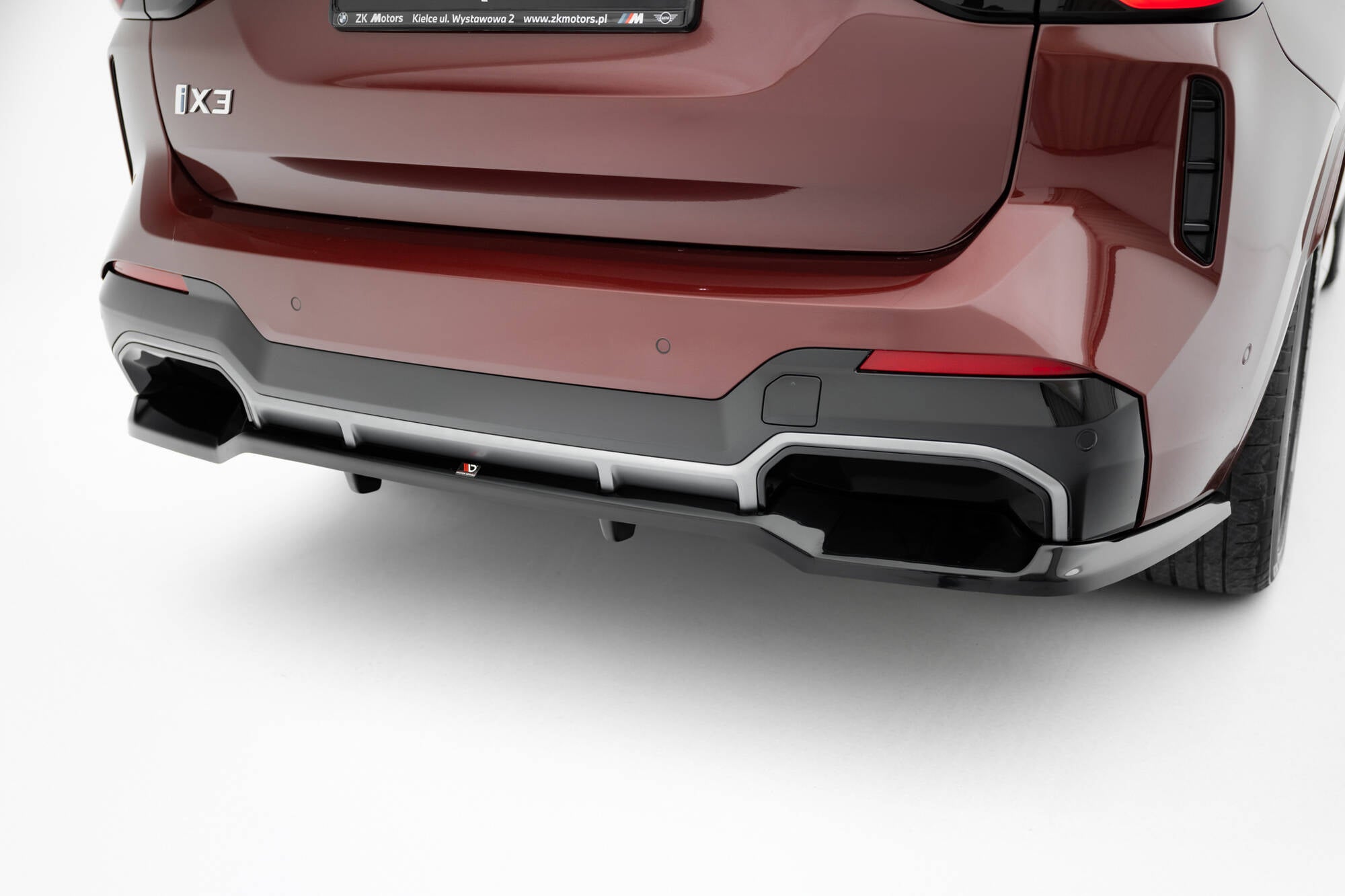 Mittlerer Cup Diffusor DTM Look Heck Ansatz für BMW iX3 M-Paket G08 Facelift