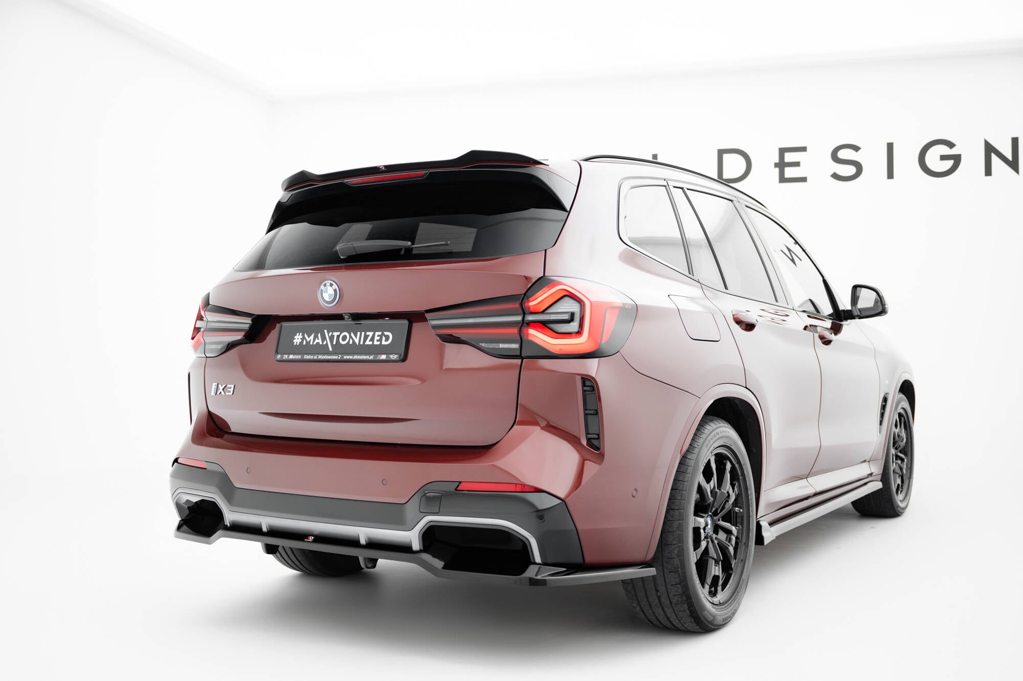 Mittlerer Cup Diffusor DTM Look Heck Ansatz für BMW iX3 M-Paket G08 Facelift