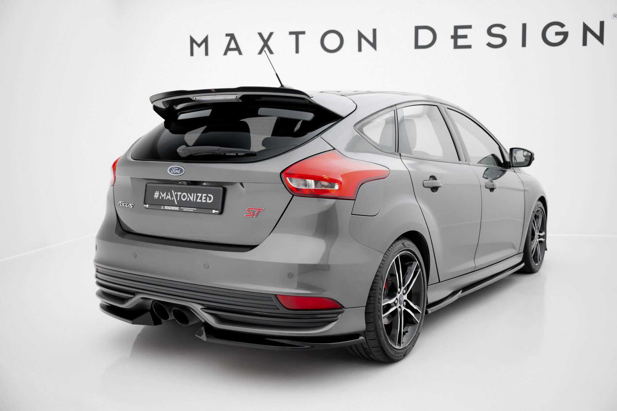 Heck Ansatz Flaps Diffusor V3 für Ford Focus ST Mk3 Facelift