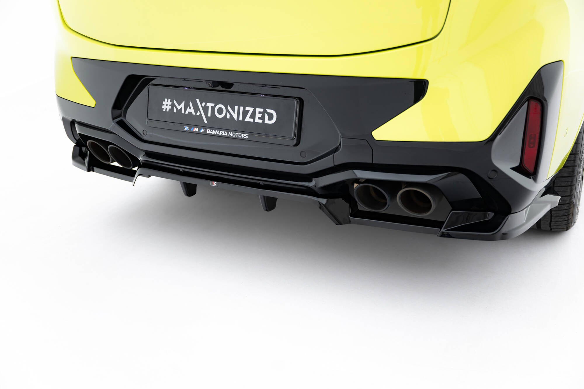 Mittlerer Cup Diffusor DTM Look Heck Ansatz für BMW X4M F98 Facelift