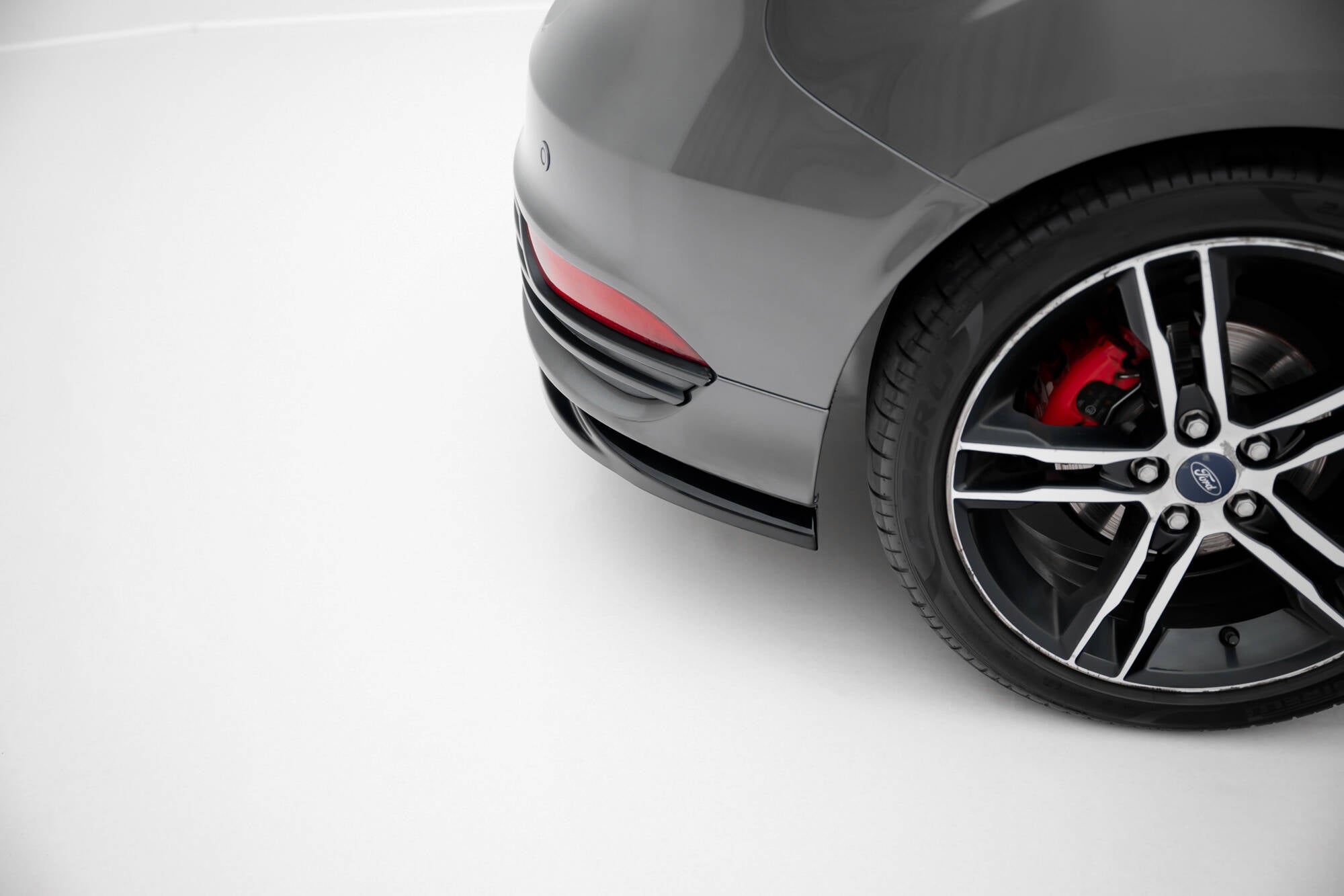 Heck Ansatz Flaps Diffusor V3 für Ford Focus ST Mk3 Facelift