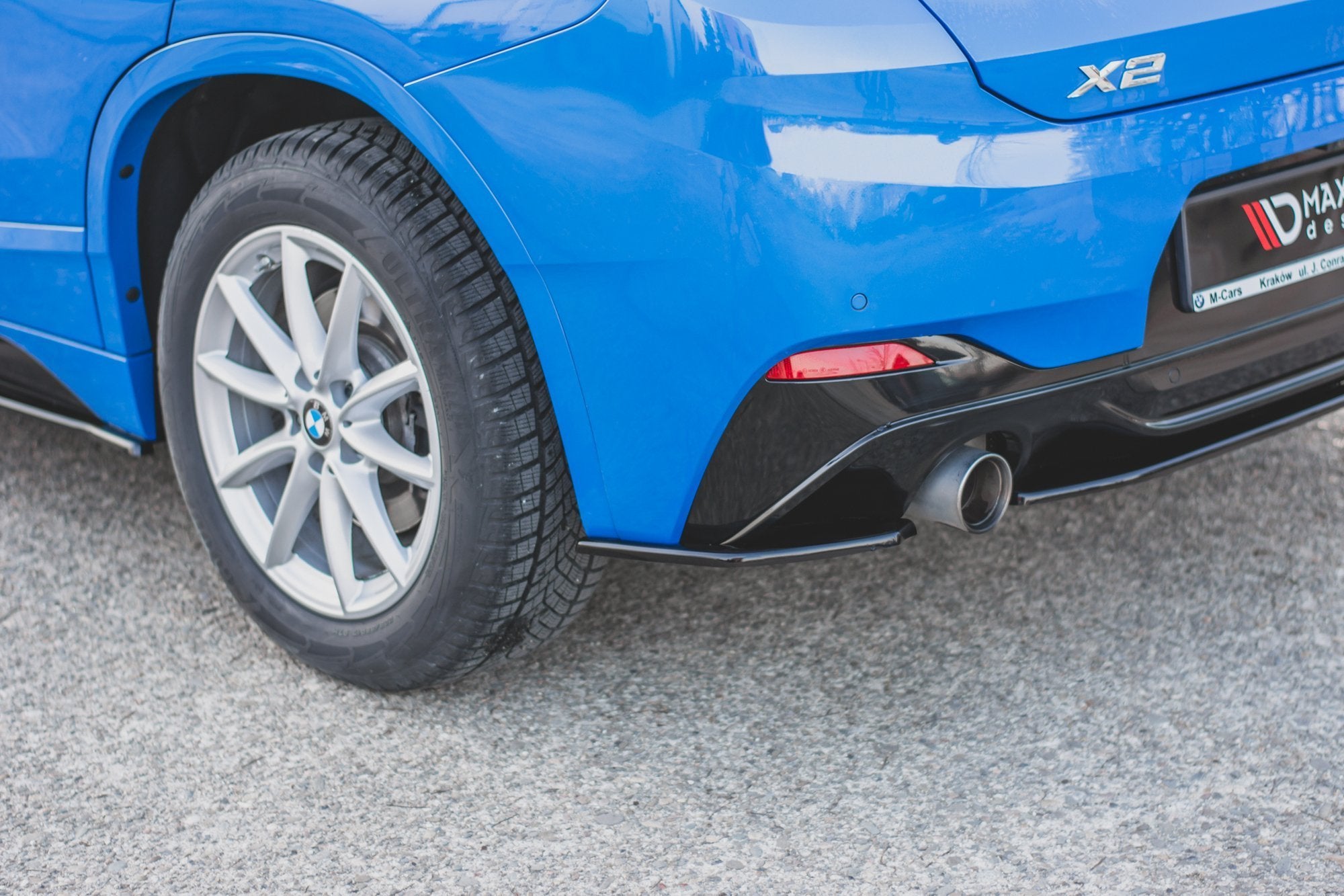 Flaps Heckansatz Diffusor für BMW X2 F39 M-Paket