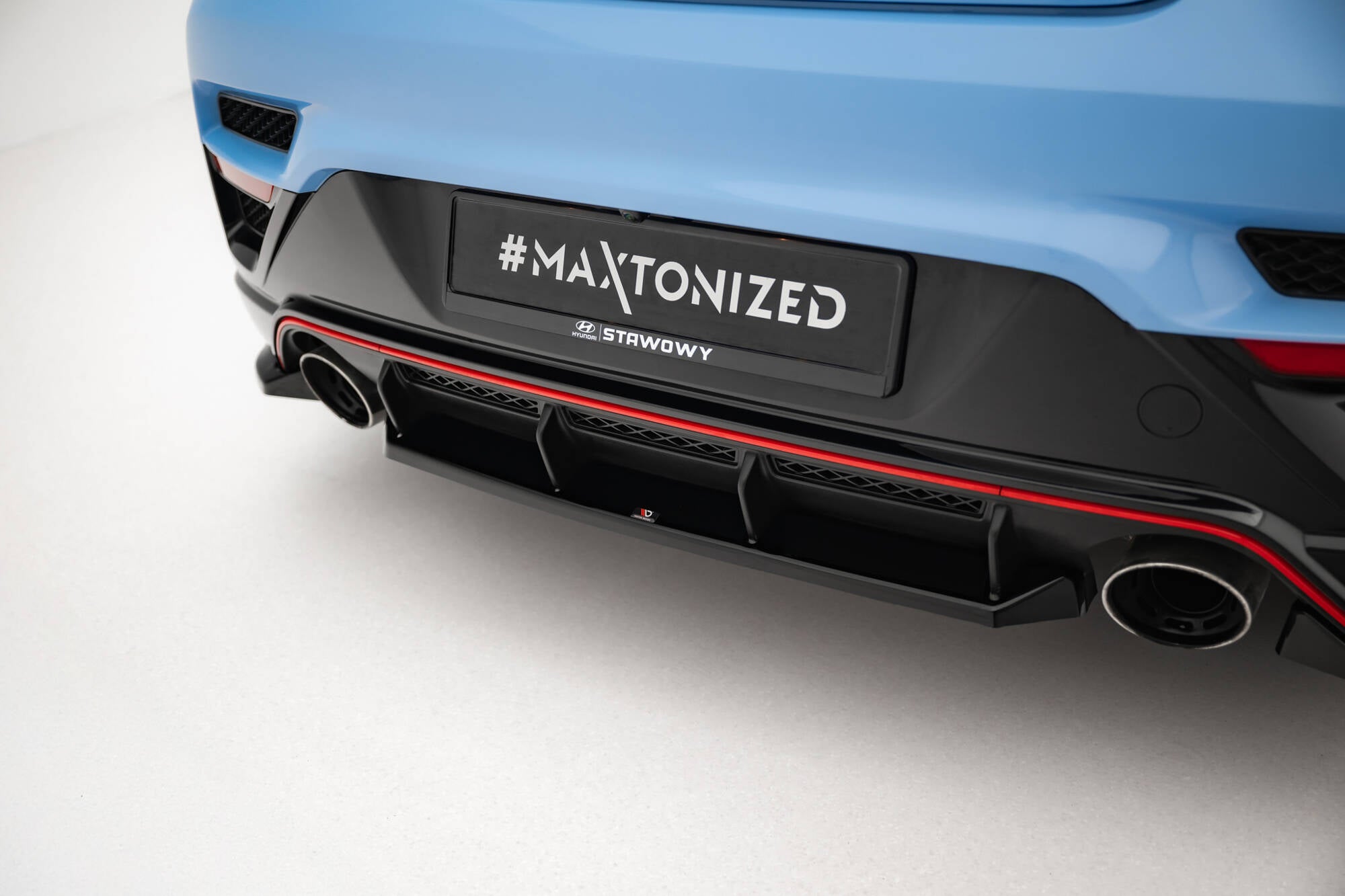 Mittlerer Diffusor Heck Ansatz für Hyundai Veloster N Mk2