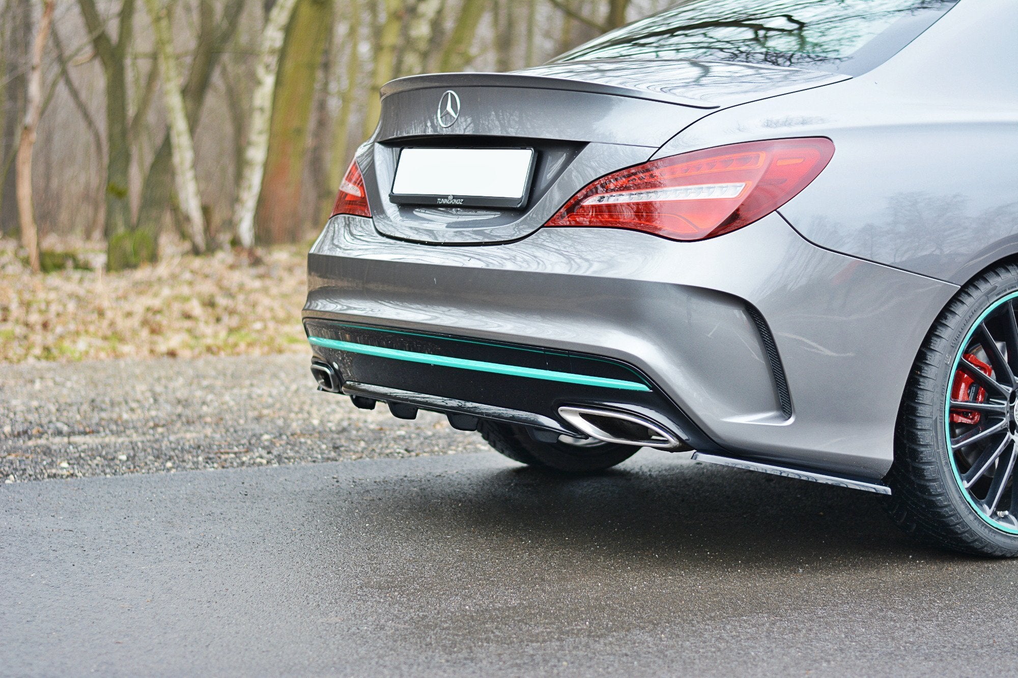 Diffusor Heck Ansatz für Mercedes CLA C117 AMG-LINE FACELIFT