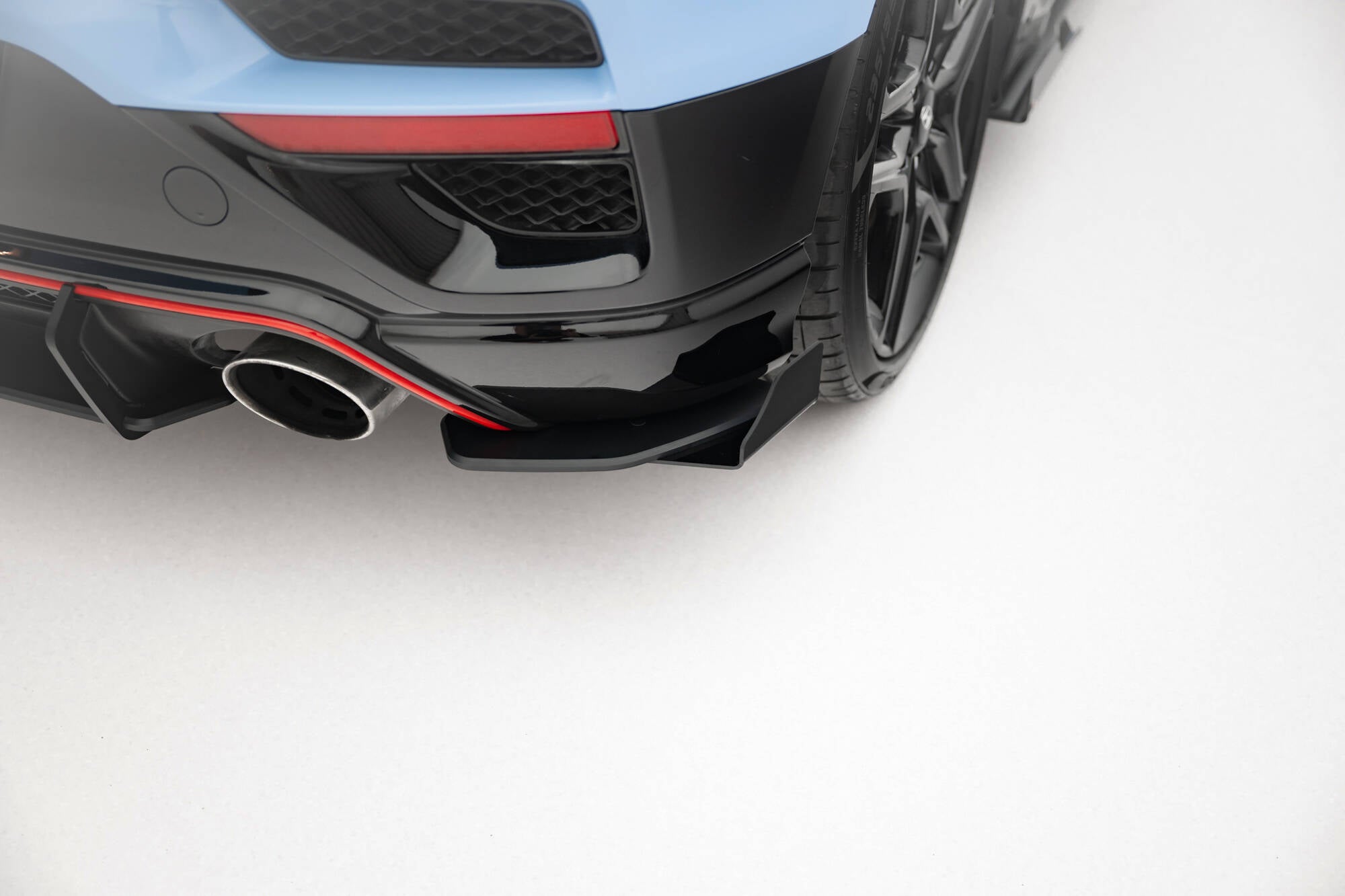Street Pro Flaps Heckansatz Flaps Heckansatz + Flaps für Hyundai Veloster N Mk2