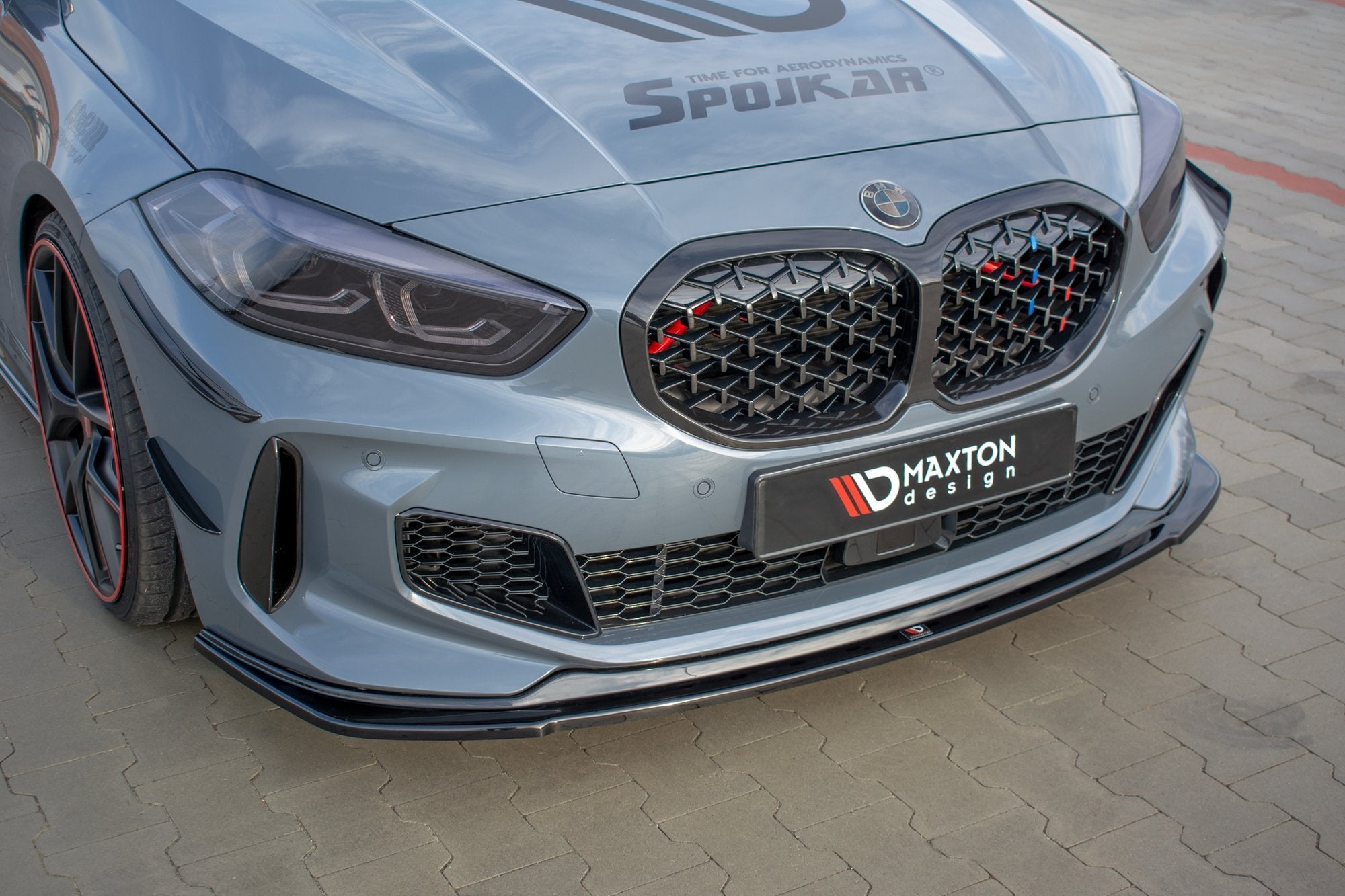 Frontlippe für BMW 1er F40 M-Paket/ M135i schwarz matt