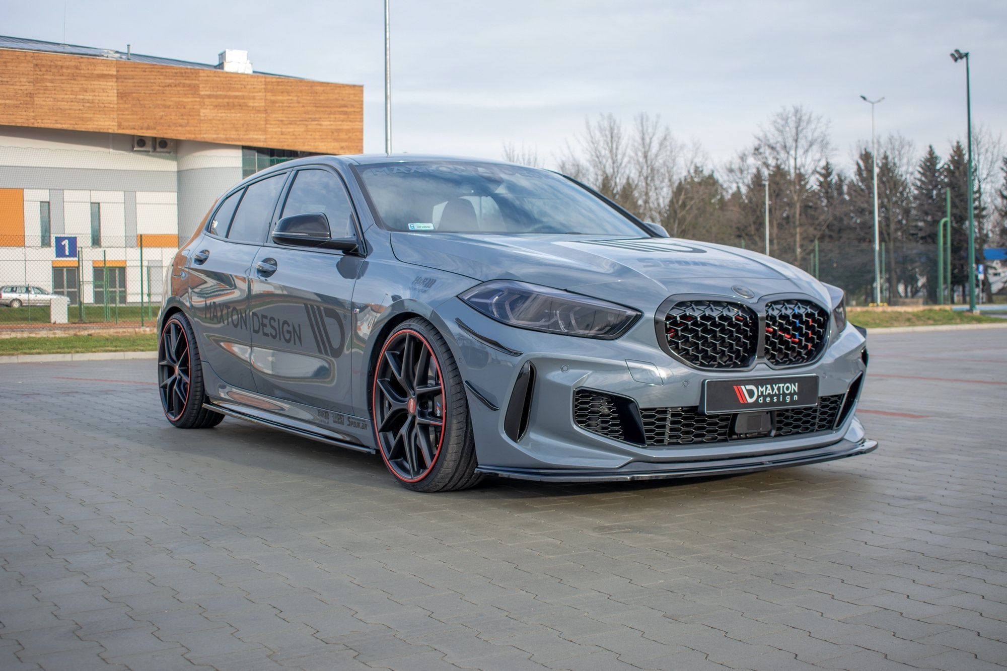 Frontlippe für BMW 1er F40 M-Paket/ M135i schwarz matt