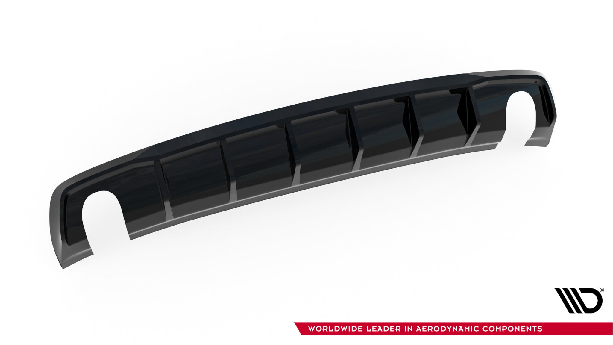 Diffusor Heck Ansatz für Audi A3 Limousine 8V (Einzelauspuff li. re.)