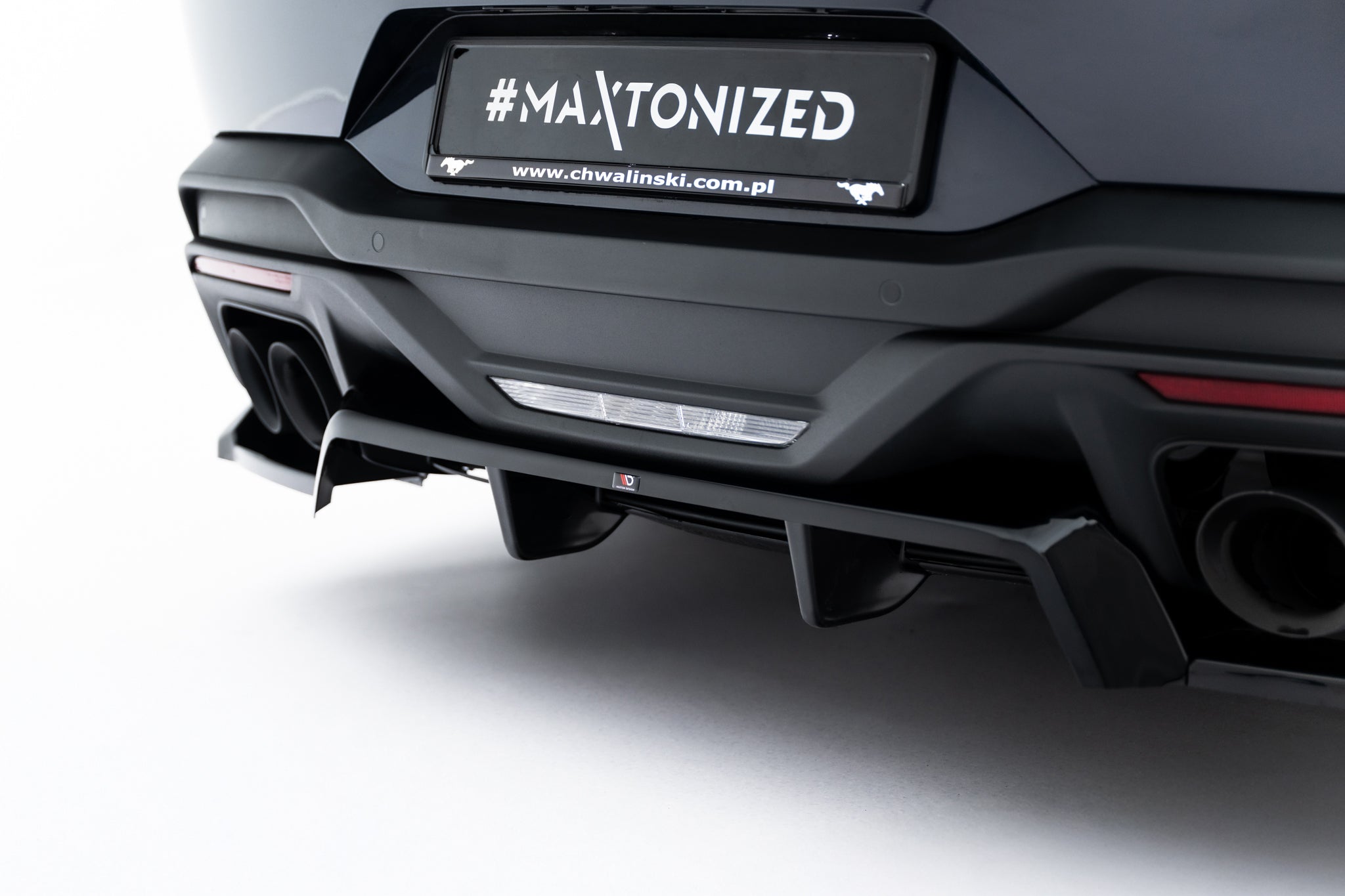 Mittlerer Cup Diffusor DTM Look Heck Ansatz für Ford Mustang Dark Horse Mk7