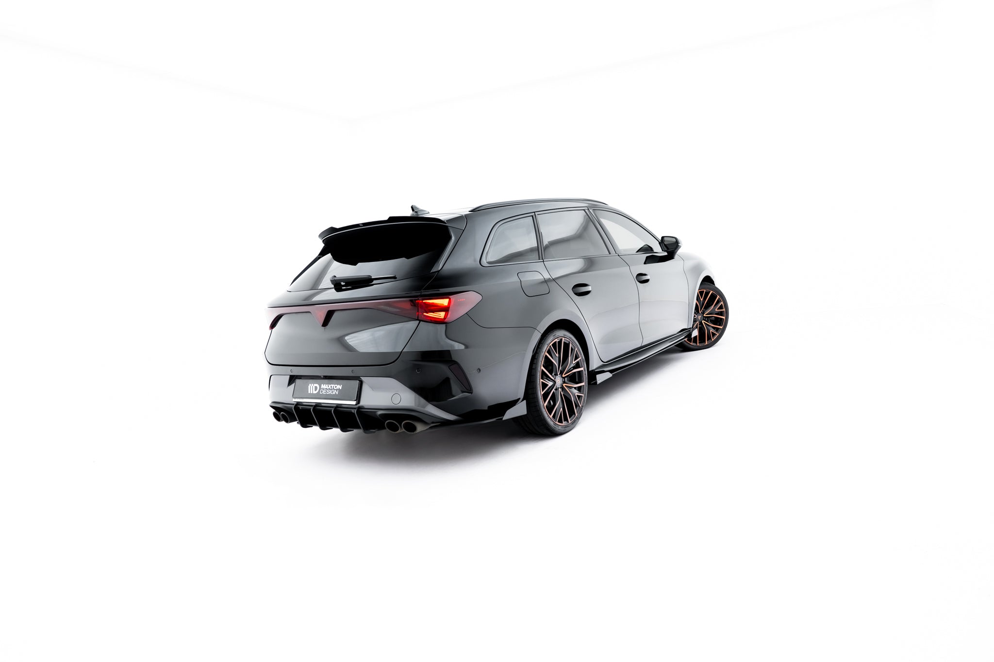 Street Pro Heck Ansatz Flaps Diffusor + Flaps für Cupra Leon ST Mk1 Facelift