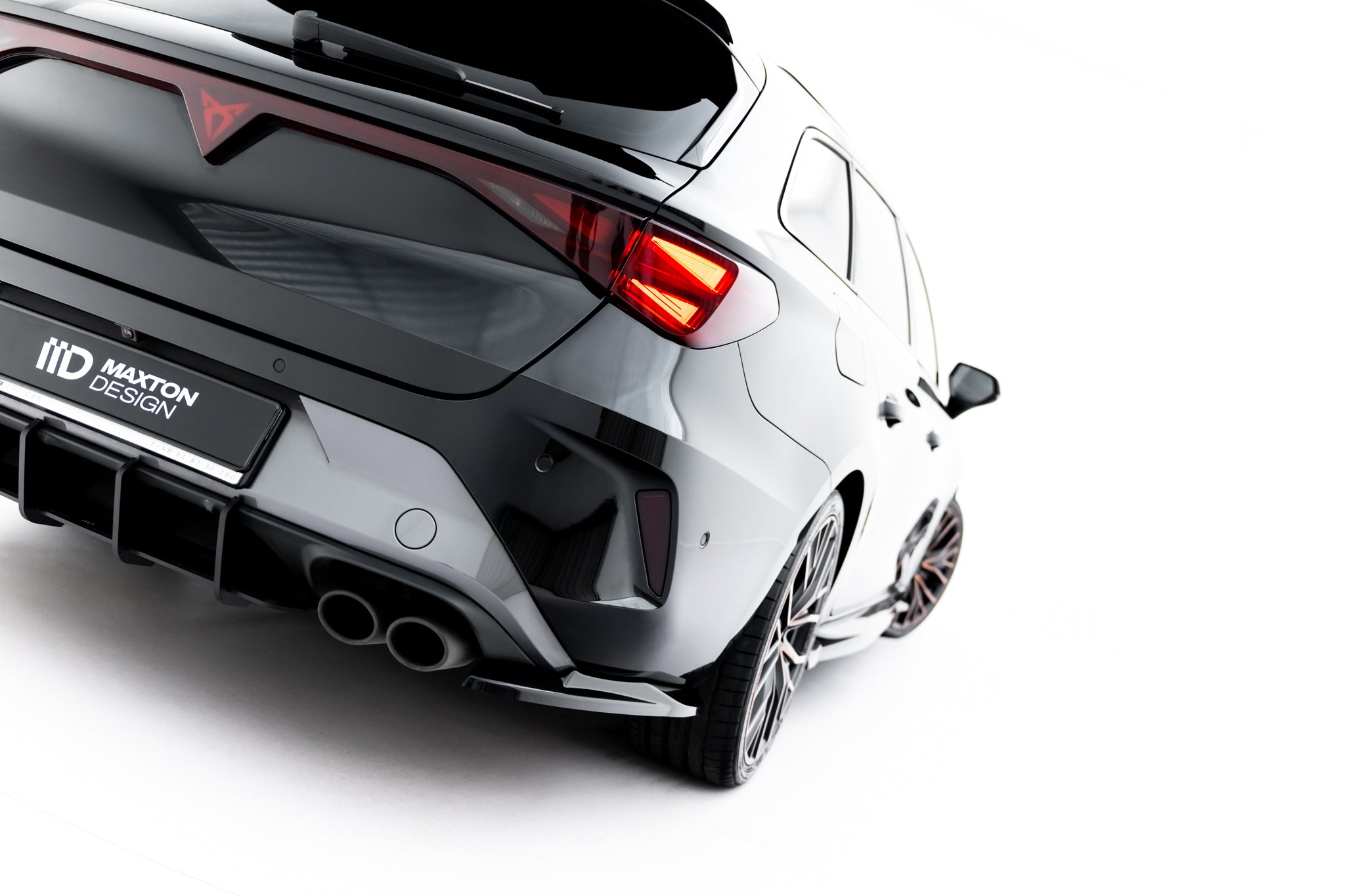 Heck Ansatz Flaps Diffusor V4 für Cupra Leon ST Mk1 Facelift