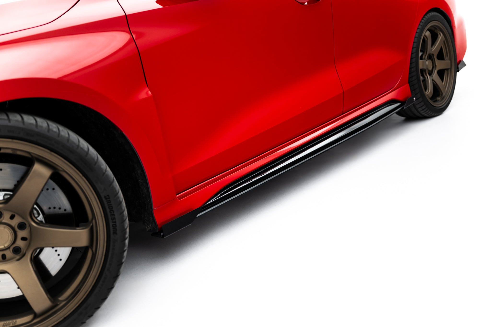 Street Pro Seitenschweller Ansatz + Flaps für Audi RS3 Limousine 8Y Facelift