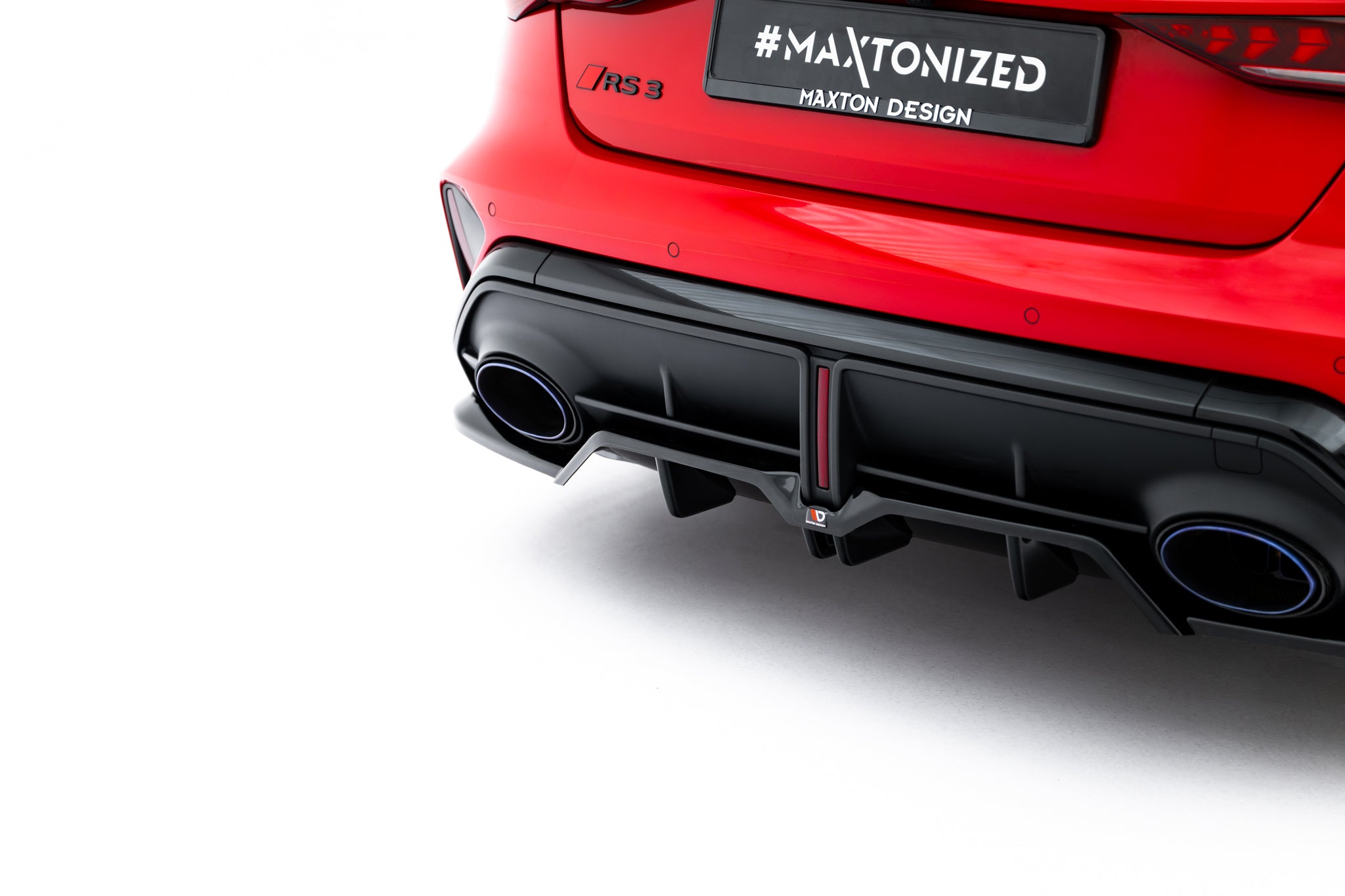 Mittlerer Cup Diffusor V1 DTM Look Heck Ansatz für Audi RS3 Limousine 8Y Facelift