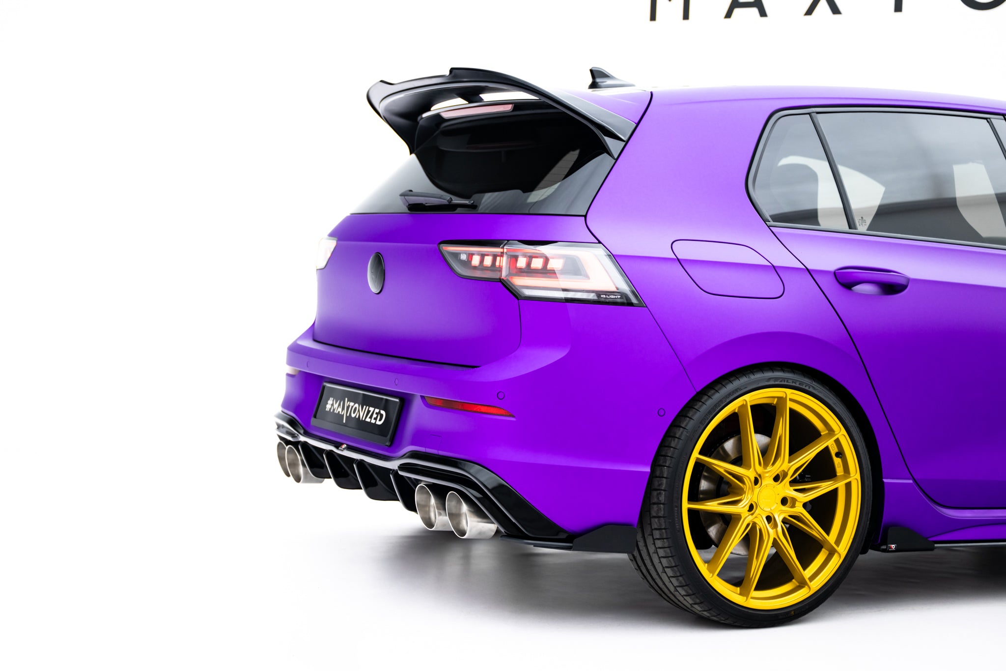 Street Pro Heck Ansatz Flaps Diffusor V2 + Flaps für VW Golf R Mk8 / Mk8 Facelift