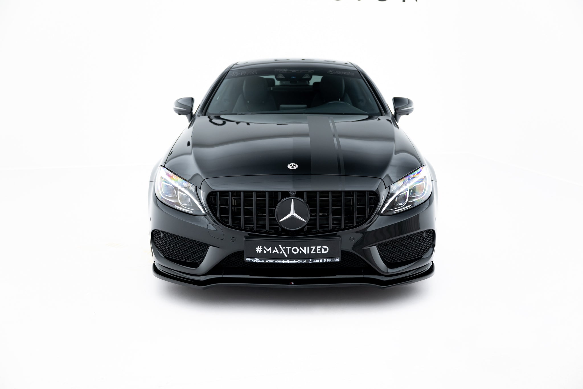 Frontlippe V1 für MERCEDES- BENZ C-KLASSE W205 COUPE AMG-LINE