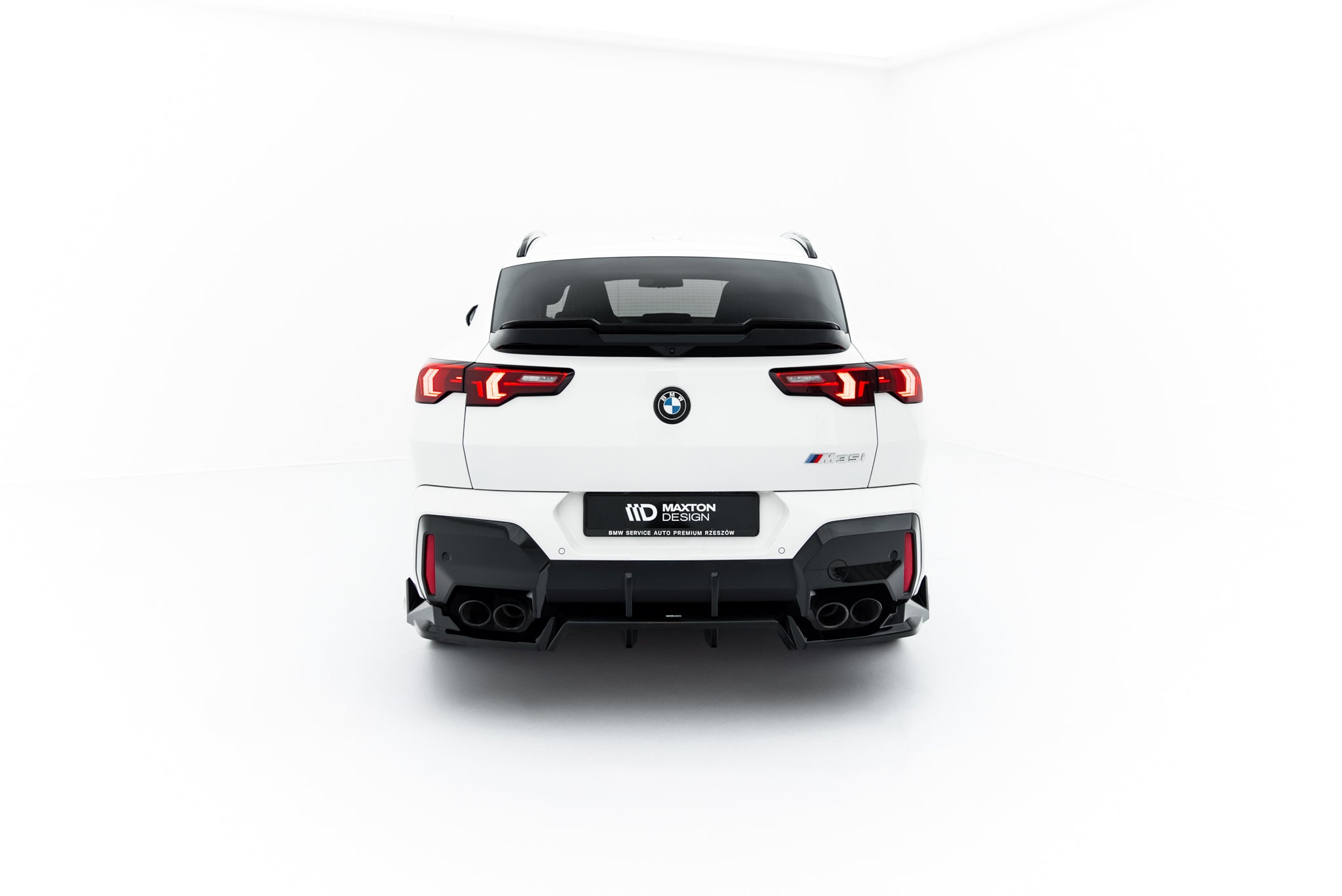 Mittlerer Cup Diffusor DTM Look Heck Ansatz für BMW X2 M35i U10