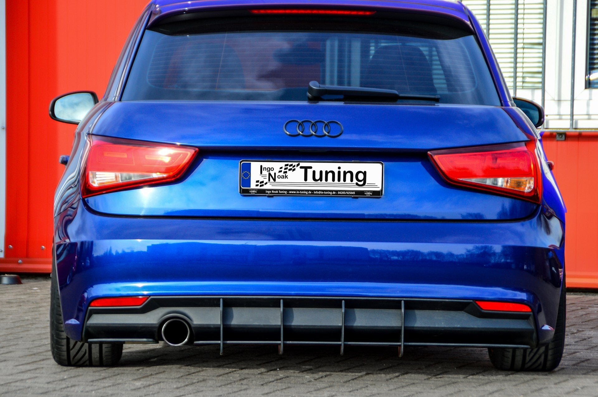 Racing Heckansatz Heckeinsatz Diffusor passend für Audi A1 8X