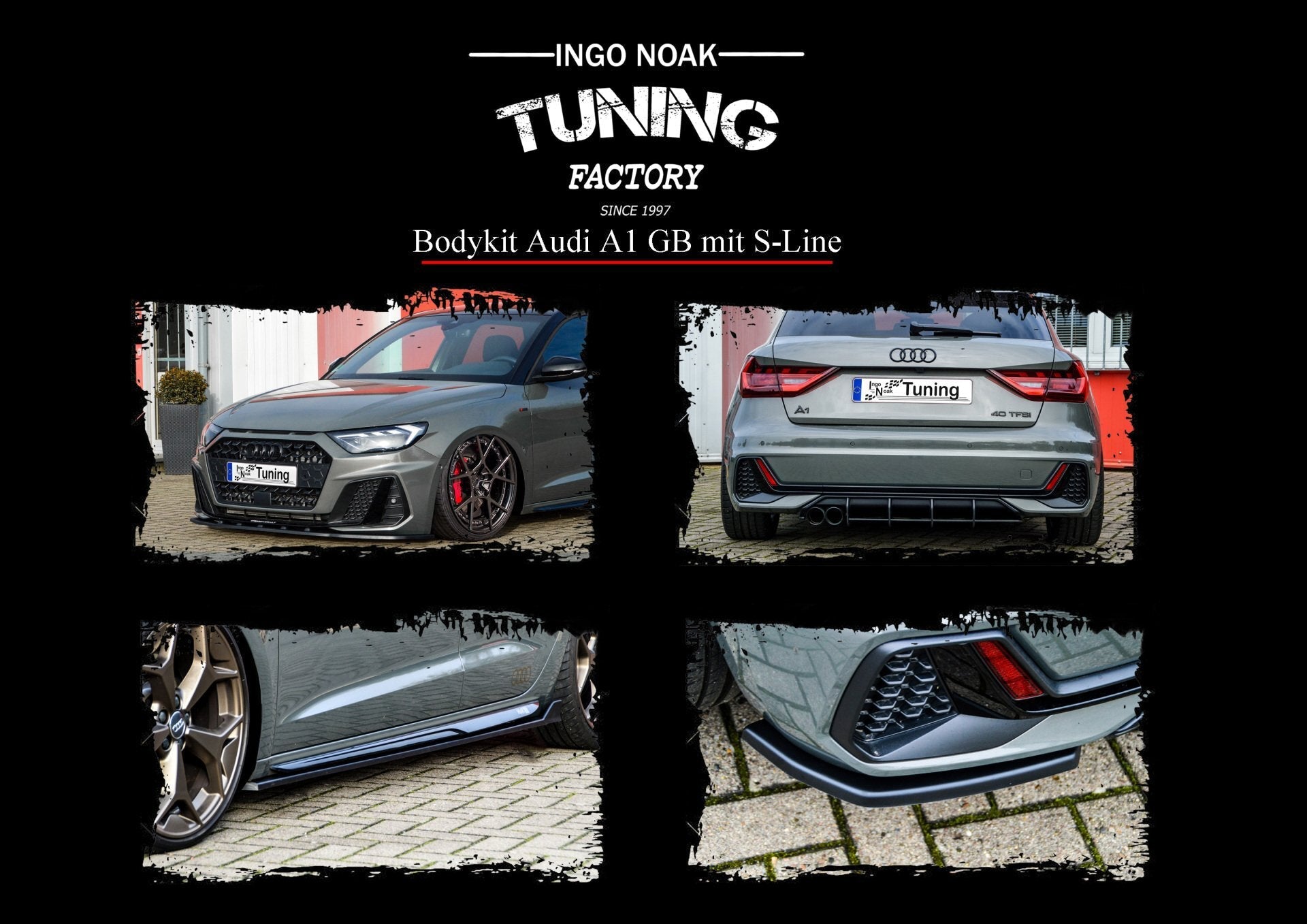 Bodykit passend für Audi A1 GB Sportback mit S-Line