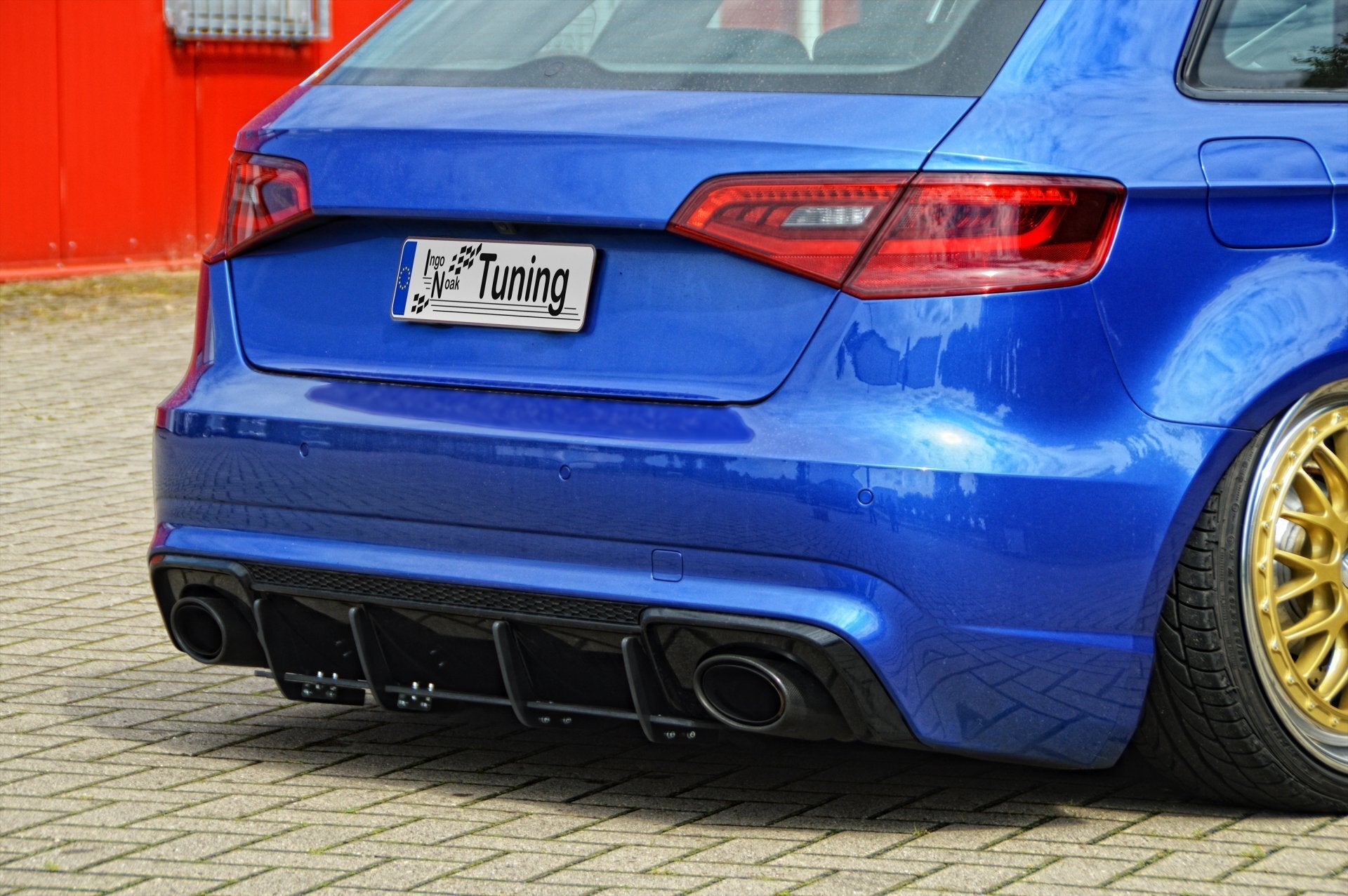 Heckansatz Heckeinsatz Diffusor Heckeinsatz passend für Audi RS3 8V Sportback
