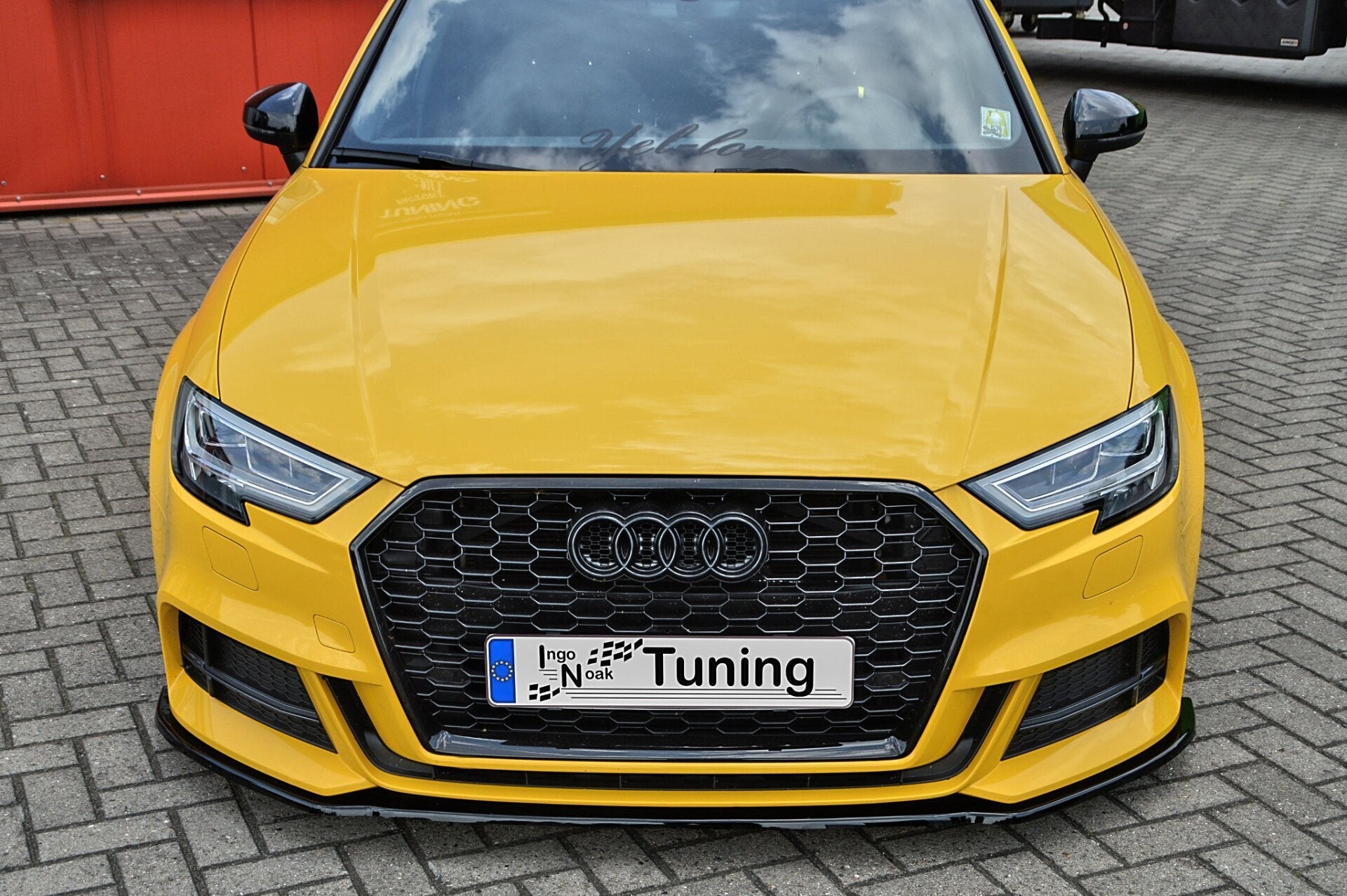 Cup Frontspoilerlippe passend für Audi A3 S3 8V S-Line + Cabrio Facelift